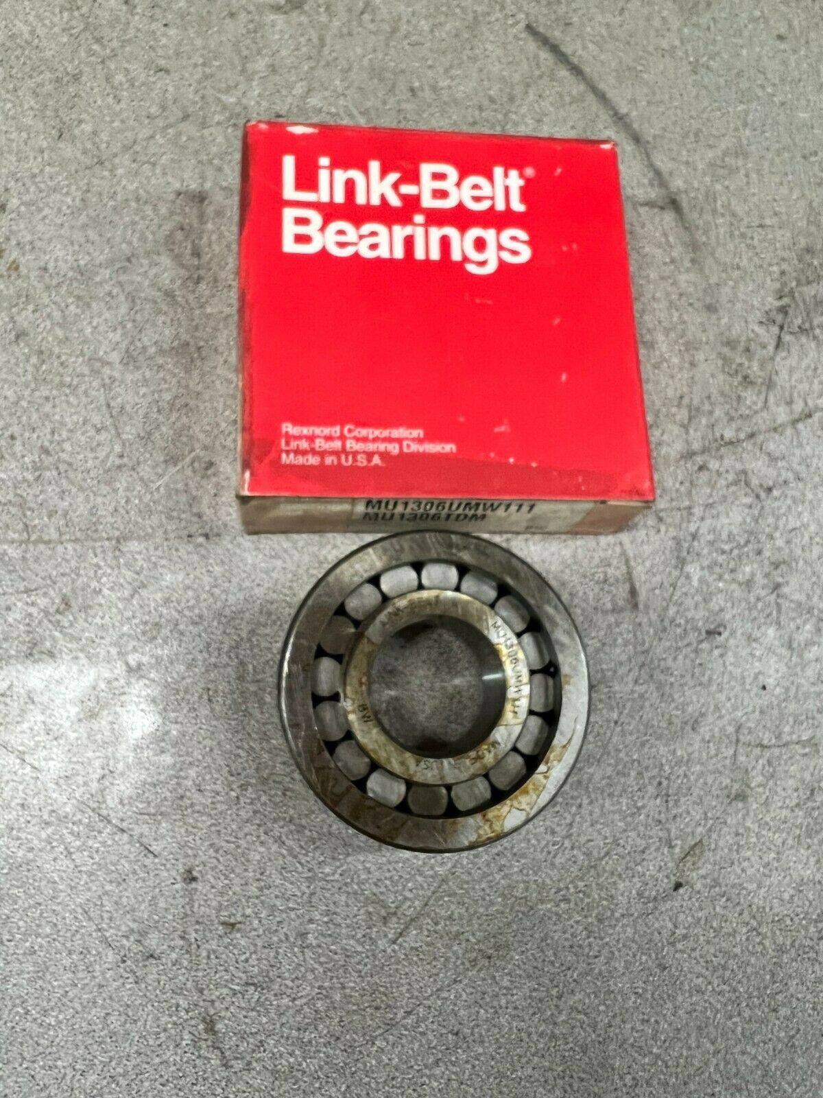 NEW IN BOX LINK BELT MU1306TDM CYLINDRICAL BEARING MU1306UMW111