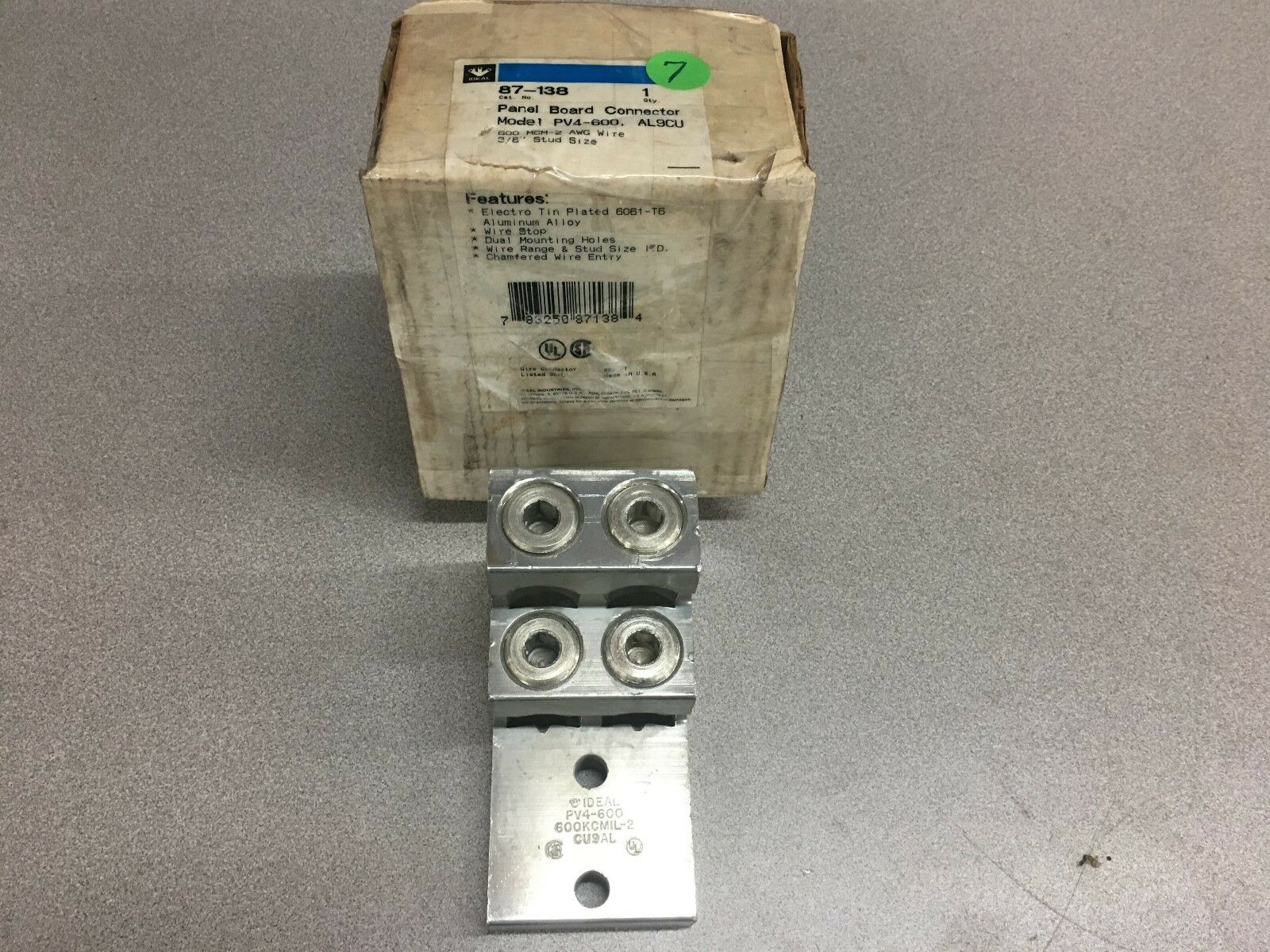 NEW IN BOX IDEAL LUG PLATE 87-138