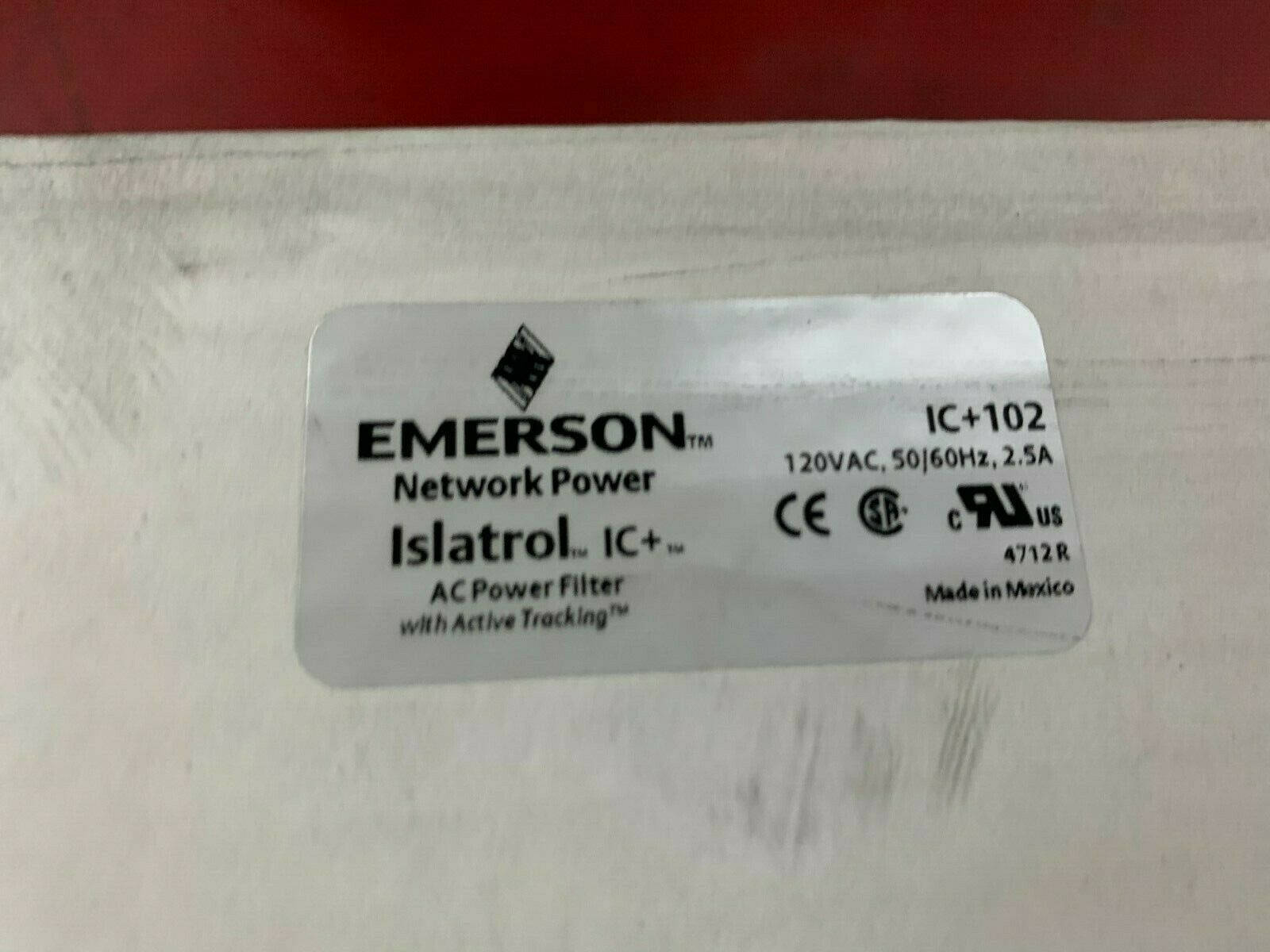 NEW IN BOX EMERSON POWER FILTER IC+102