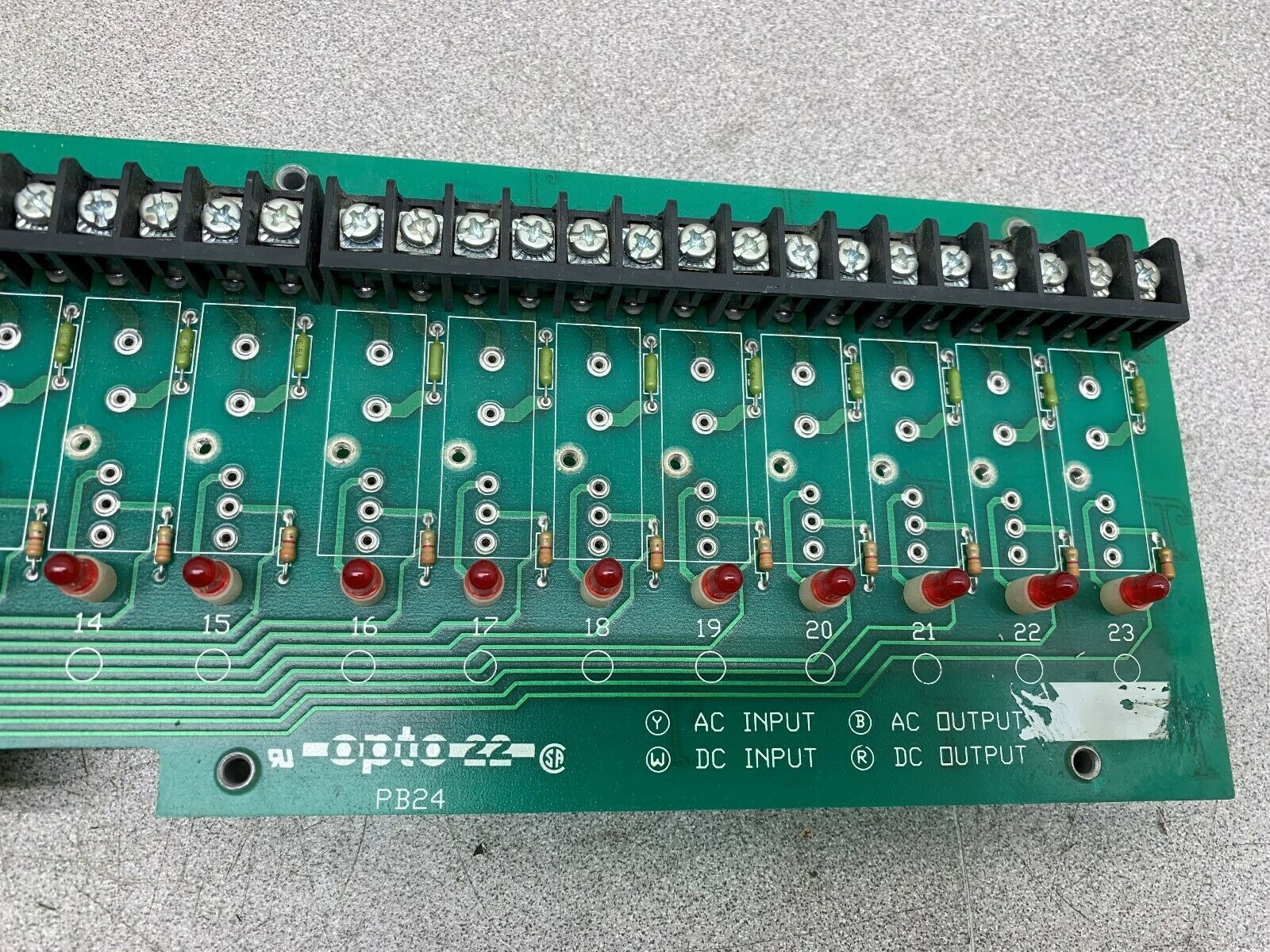 USED OPTP 22 RACK CIRCUIT BOARD PB24