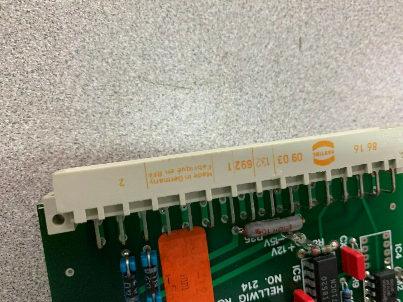 USED HARTING CIRCUIT BOARD 09031326921