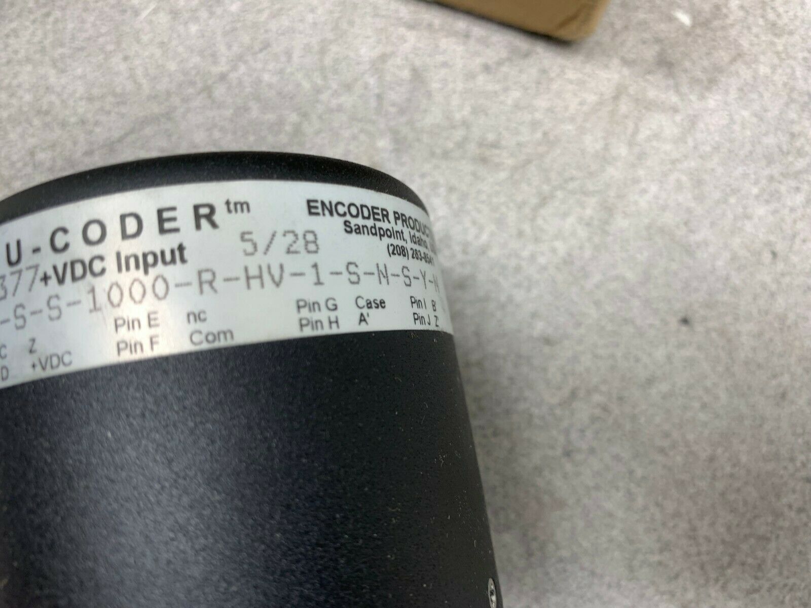 NEW IN BOX ACCU-CODER ENCODER 725I-S-S-1000-R-HV-1-S-N-S-Y-N