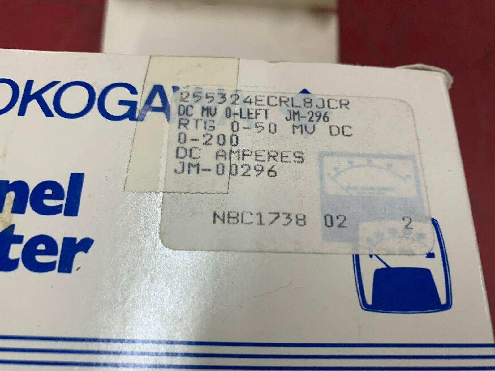 NEW IN BOX YOKOGAWA 0-200 DC AMP METER 255324ECRL8JCR