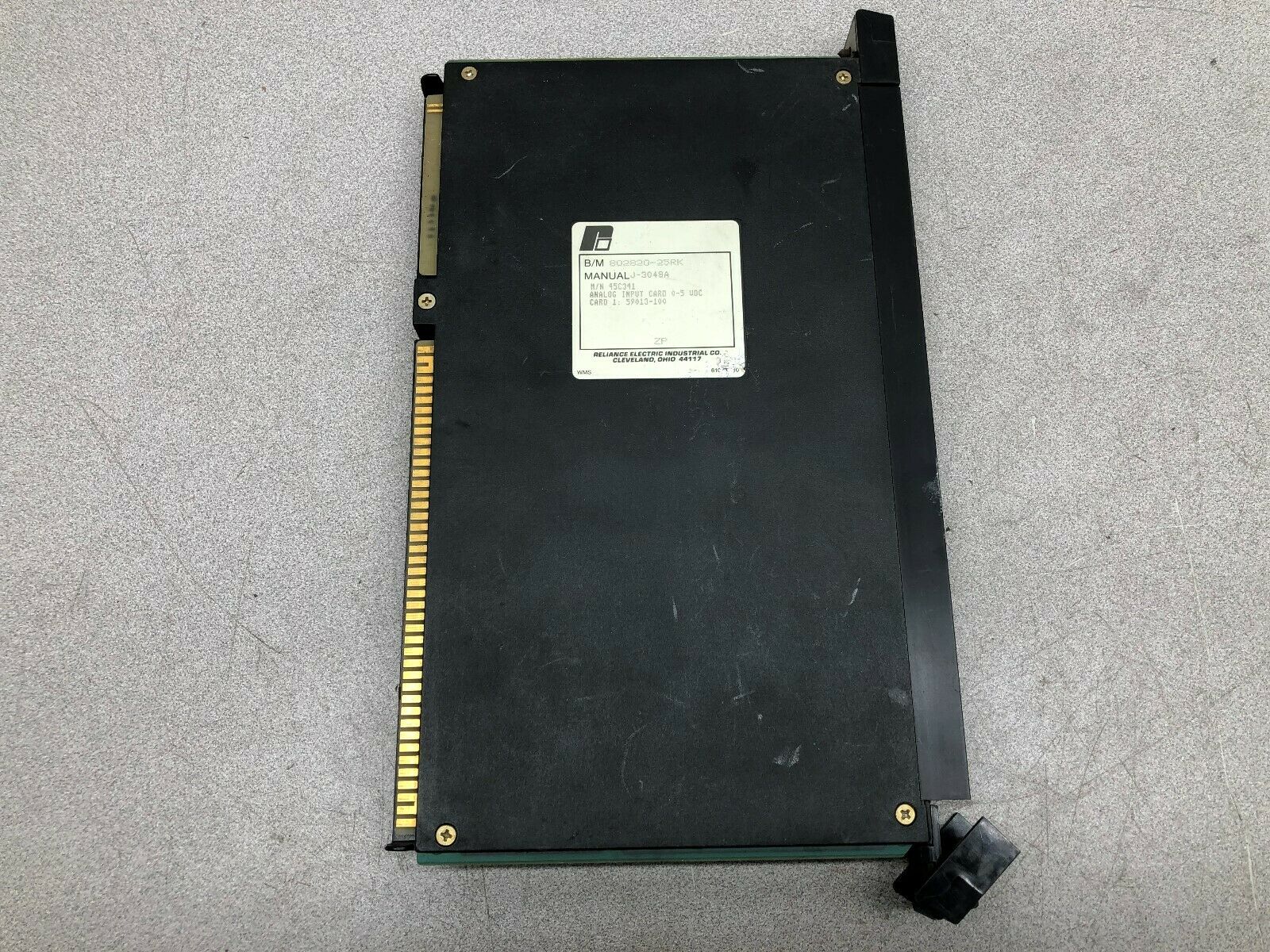 USED RELIANCE ELECTRIC AUTOMATE 0-5 VDC ANALOG INPUT CARD 45C341