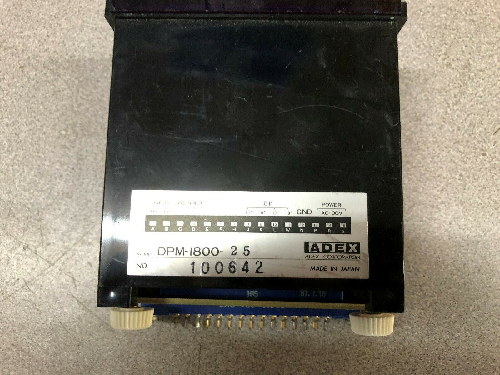 NEW NO BOX ADEX DIGITAL METER DPM-1800-25