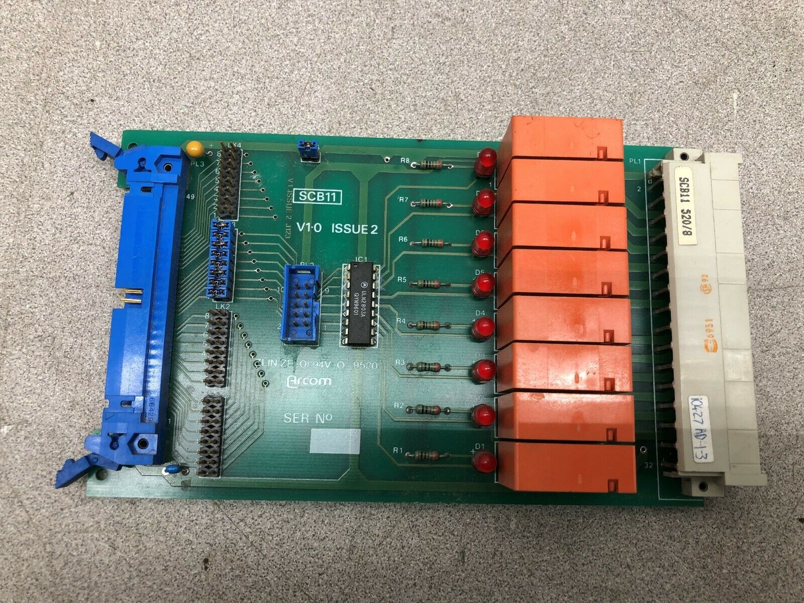 USED ARCOM RELAY BOARD SCB11