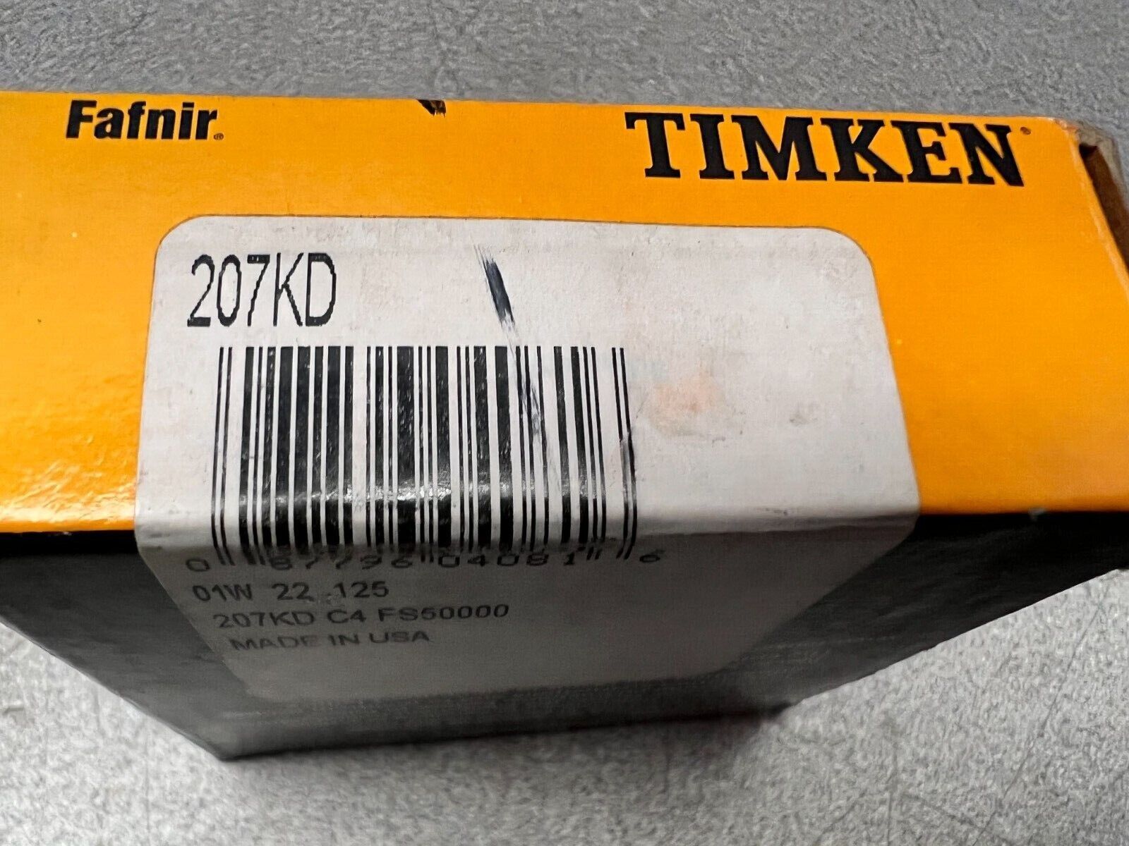 NEW IN BOX TIMKEN/FAFNIR 207KD BEARING 207KD C4 FS50000