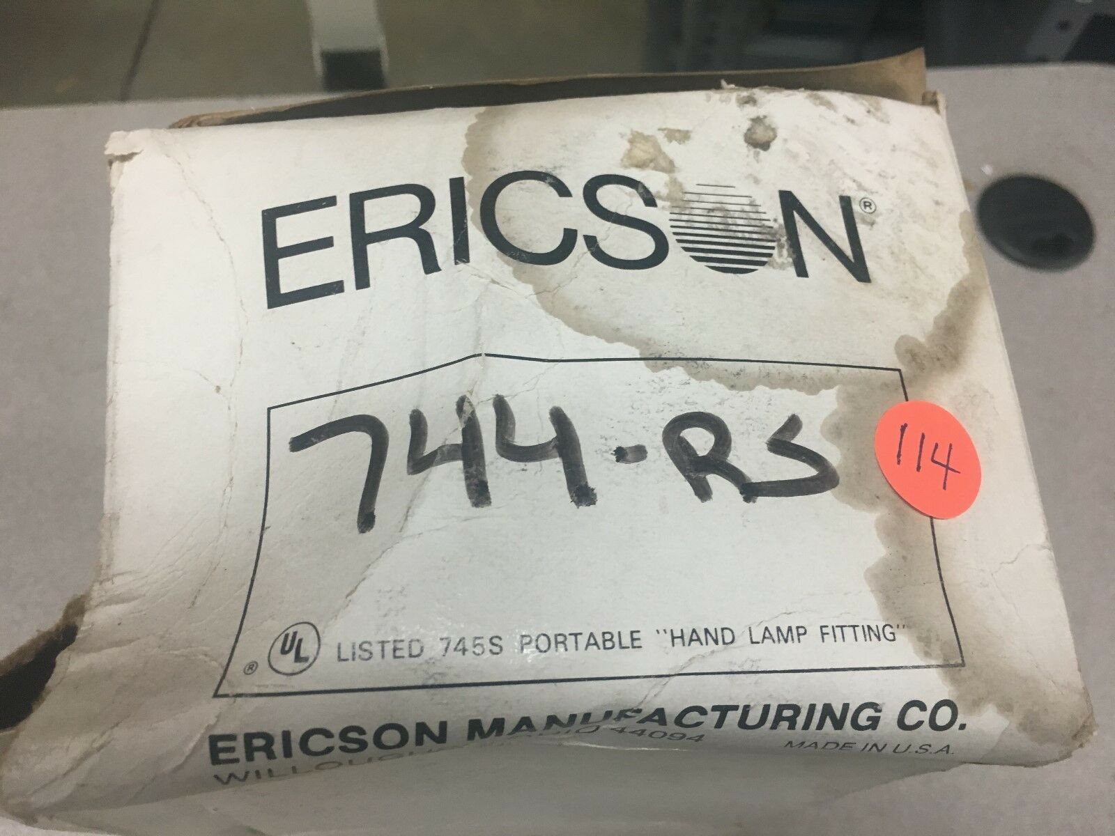 NEW IN BOX ERICSON HAND LAMP 744-RS