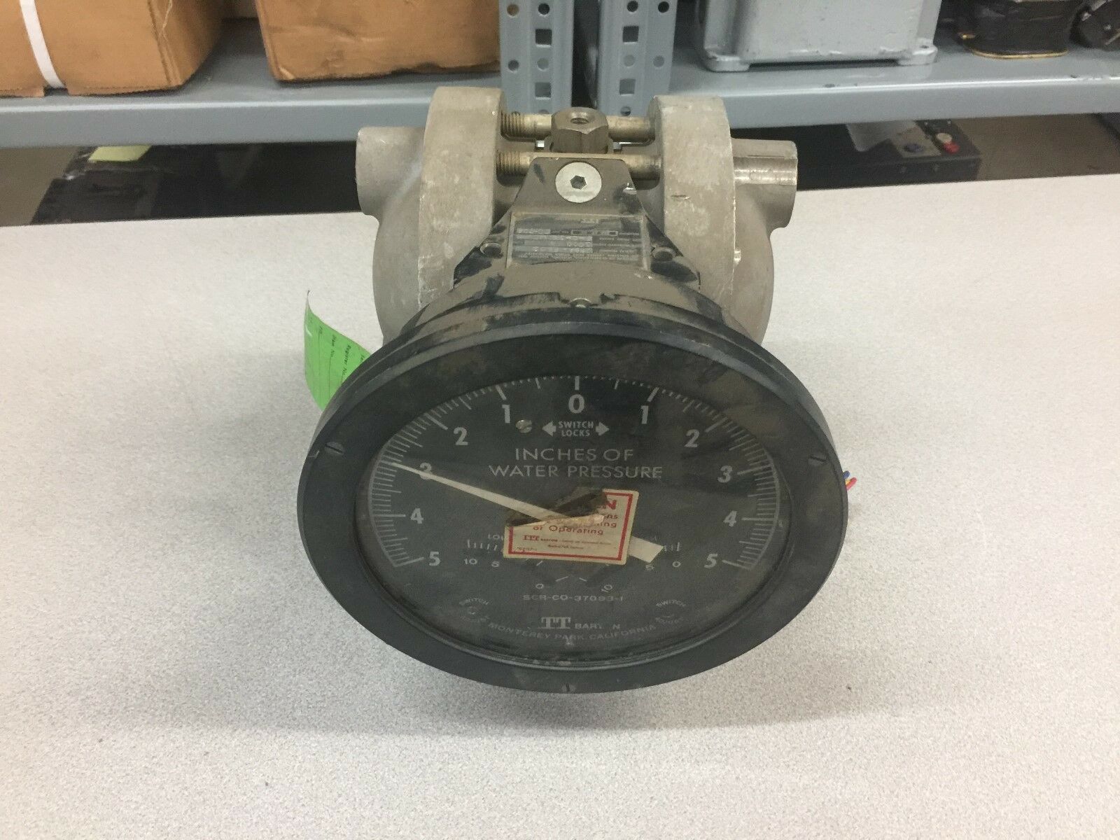 NEW ITT DIFFERENTIAL PRESSURE UNIT 5-0-15 WC