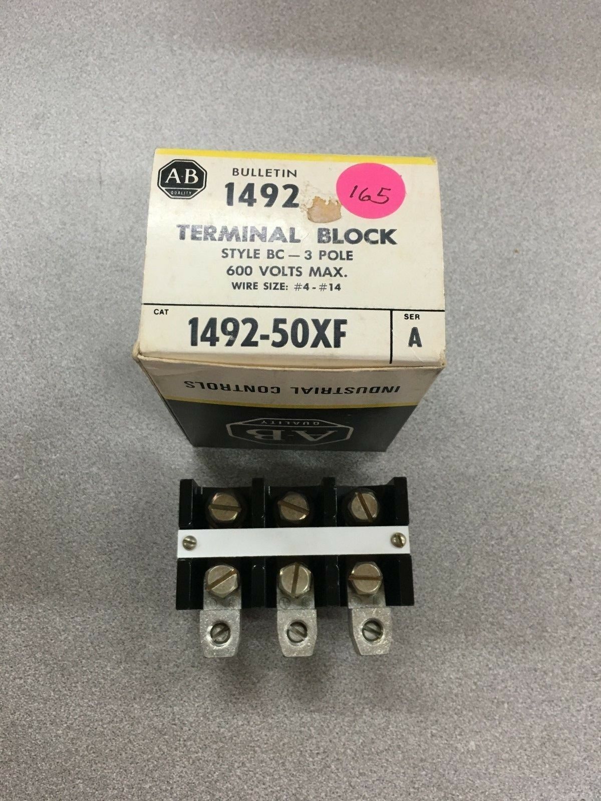 NEW IN BOX ALLEN-BRADLEY TERMINAL BLOCK 1492-50XF SERIES A