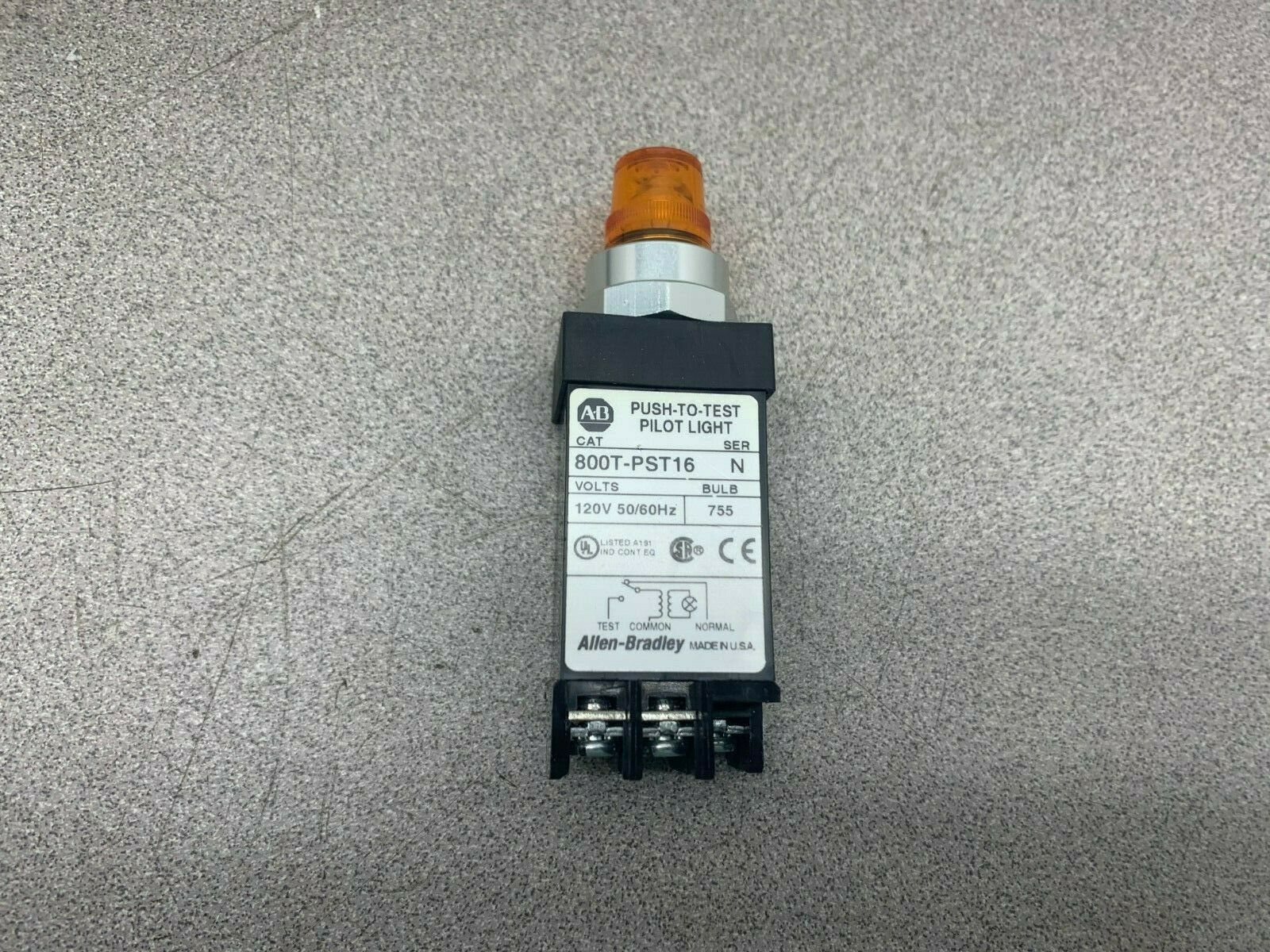 NEW NO BOX ALLEN BRADLEY PUSHBUTTON 800T-PST16