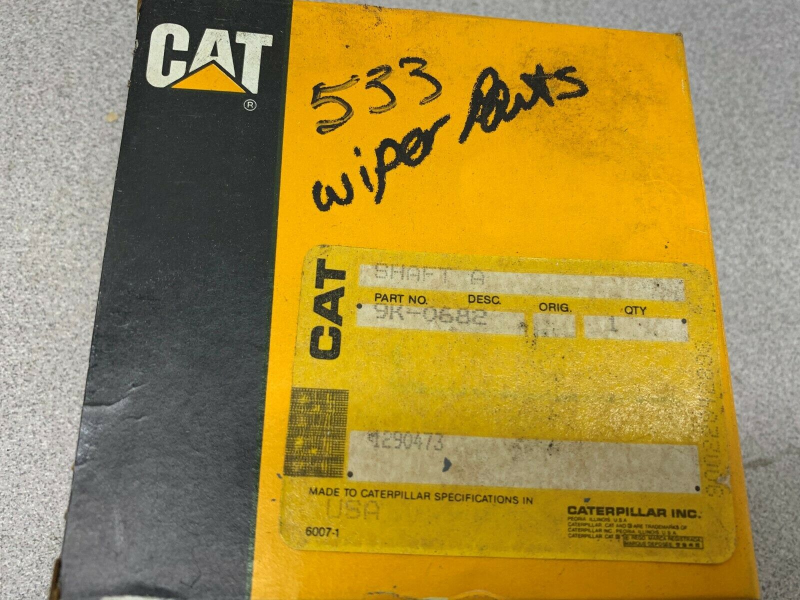 LOT OF 2 NEW IN BOX CATERPILLAR SHAFT A 9K-0682