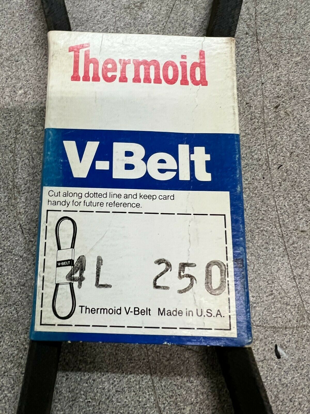 LOT OF 2 NEW NO BOX THERMOID BELT  4L250