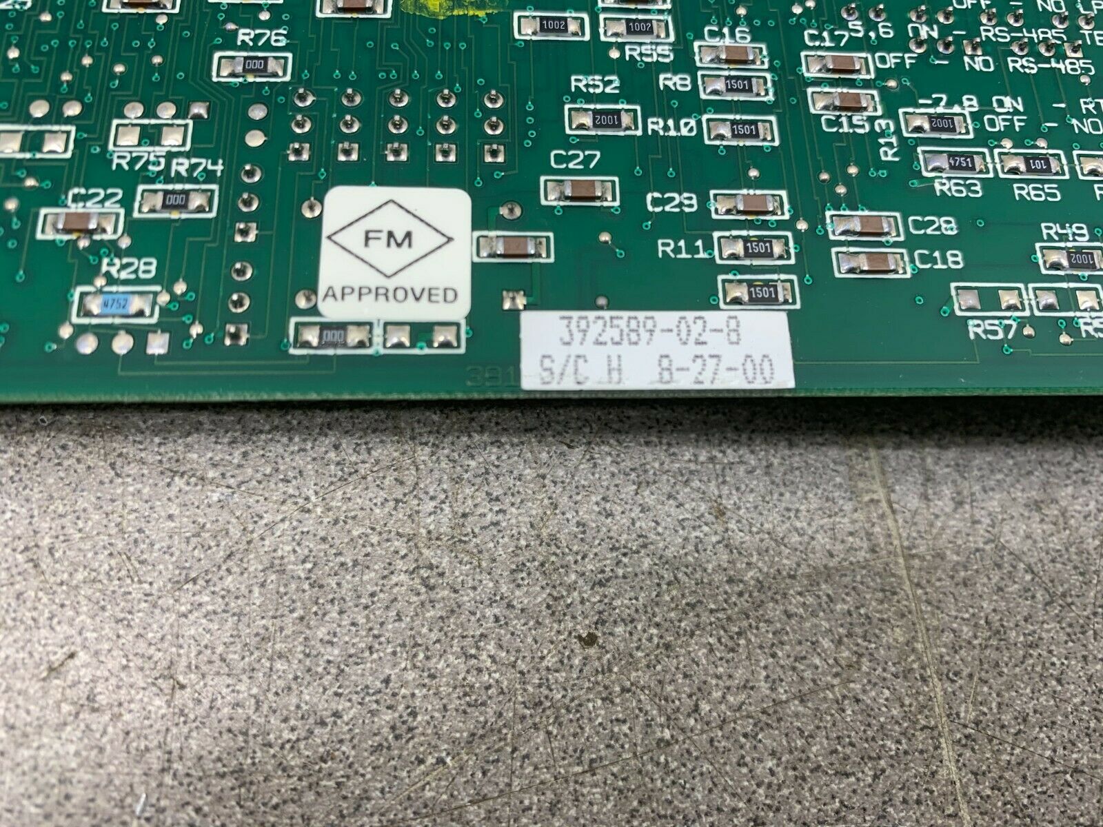 USED EMERSON BRISTOL BABCOCK NETWORK COMMUNICATION BOARD 392589-02-8