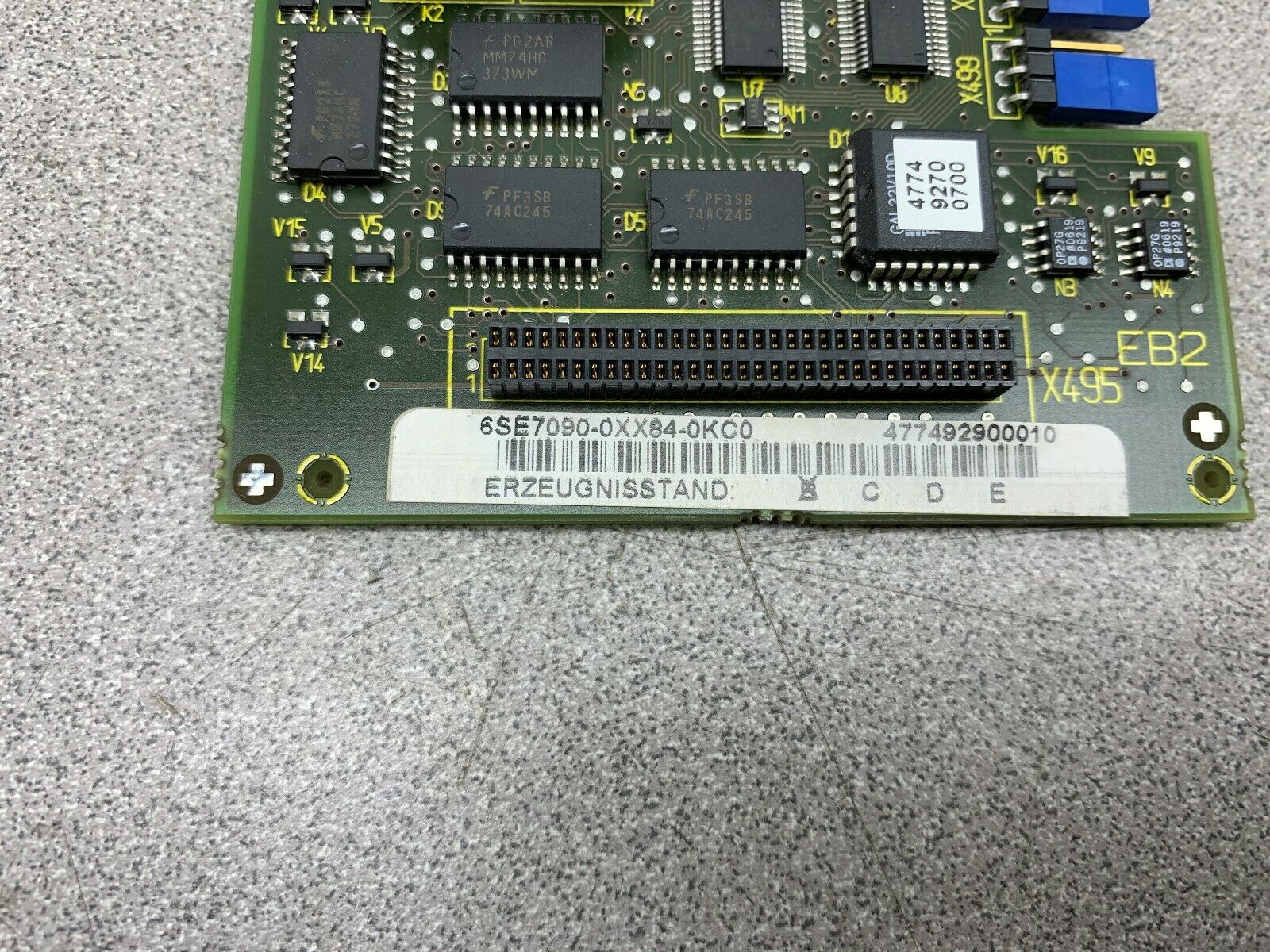 USED SIEMENS CIRCUIT BOARD 6SE7090-0XX84-OKC0