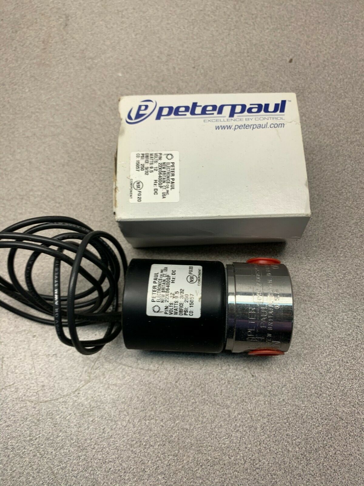 NEW IN BOX PETER PAUL VALVE 22X06400GP