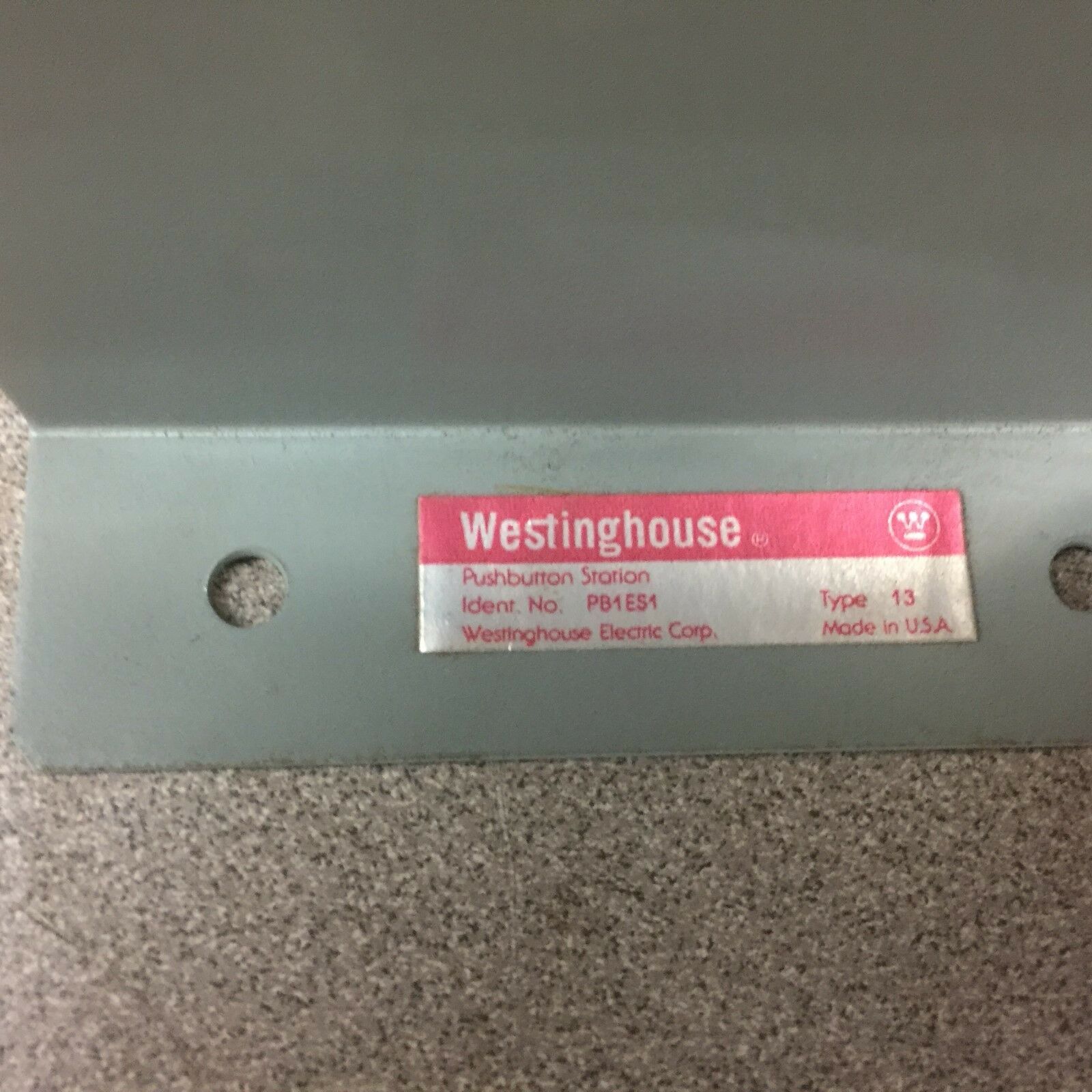 NEW NO BOX WESTINGHOUSE PUSHBUTTON STATION PB1ES1