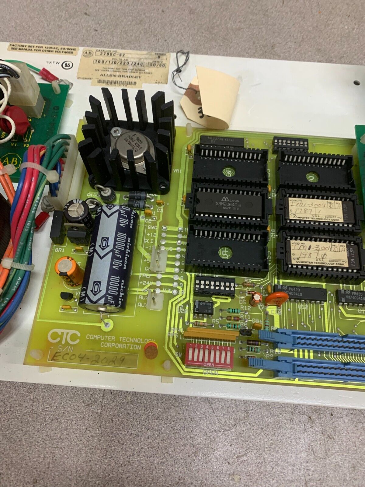 USED ALLEN-BRADLEY CONTROL BOARD 2700C-S2 SERIES B