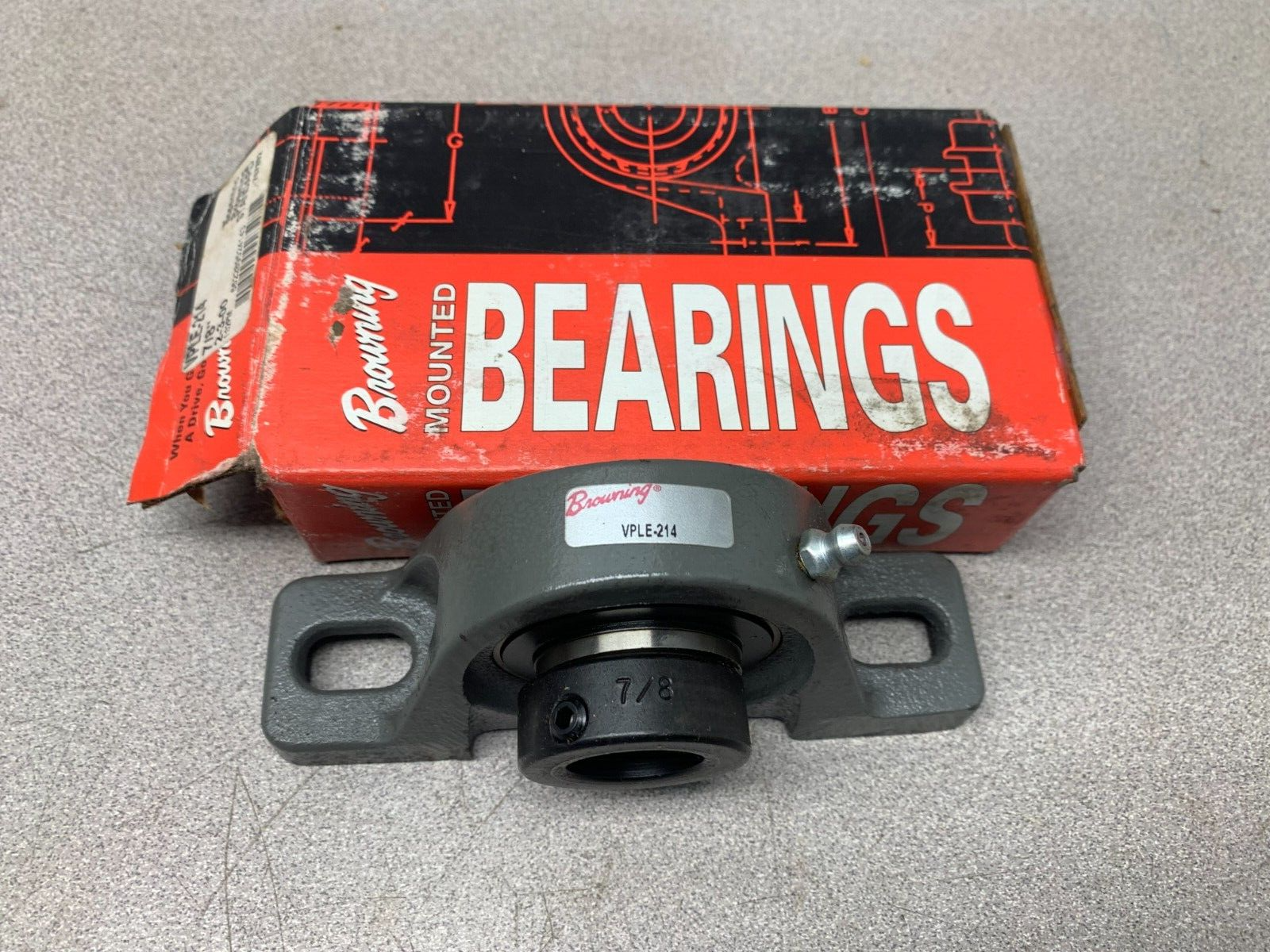 NEW IN BOX BROWNING 7/8" PILLOW BLOCK BEARING VPLE-214