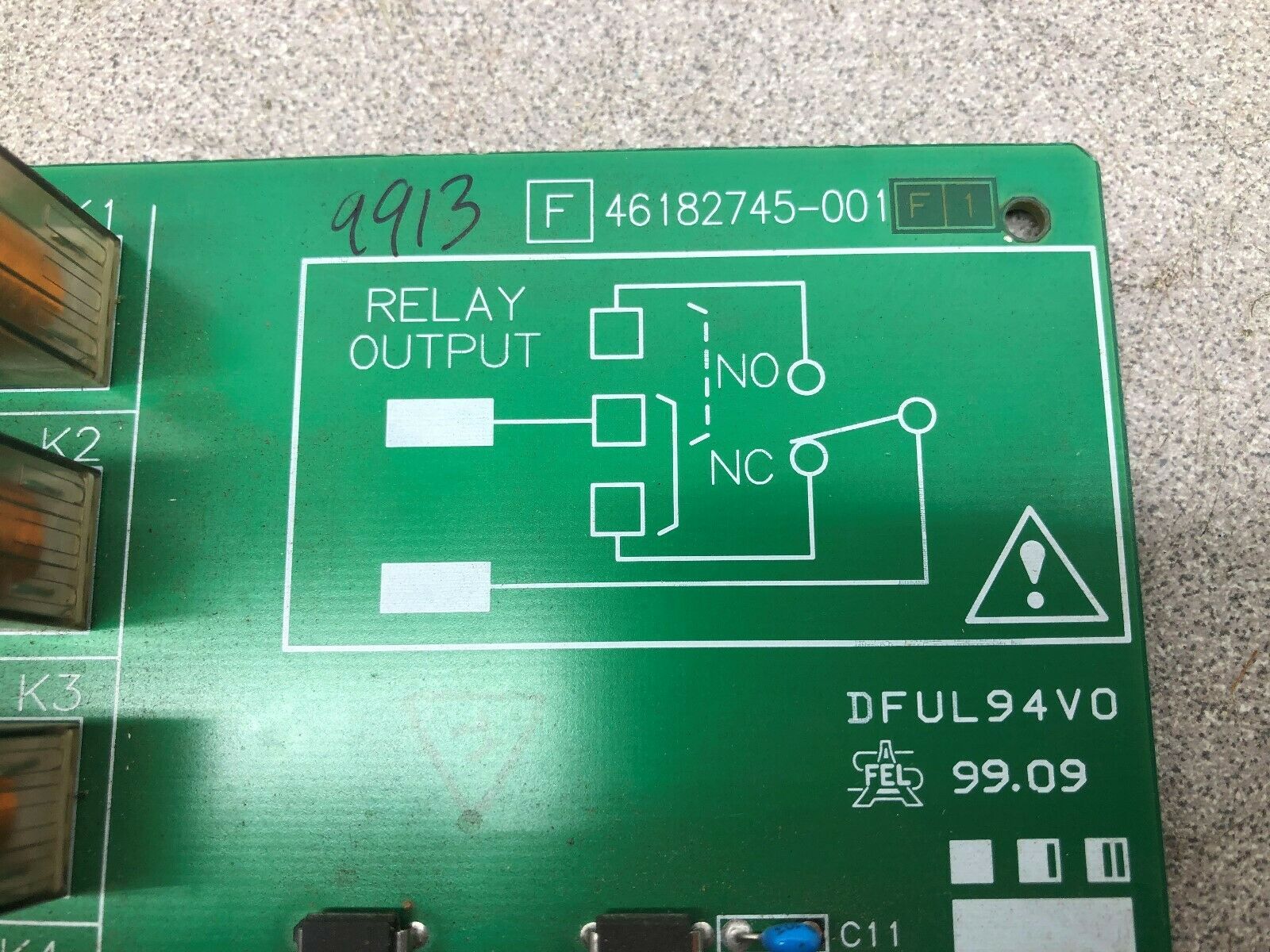 USED HONEYWELL ALARM RELAY OUTPUT MODULE 46182745-001