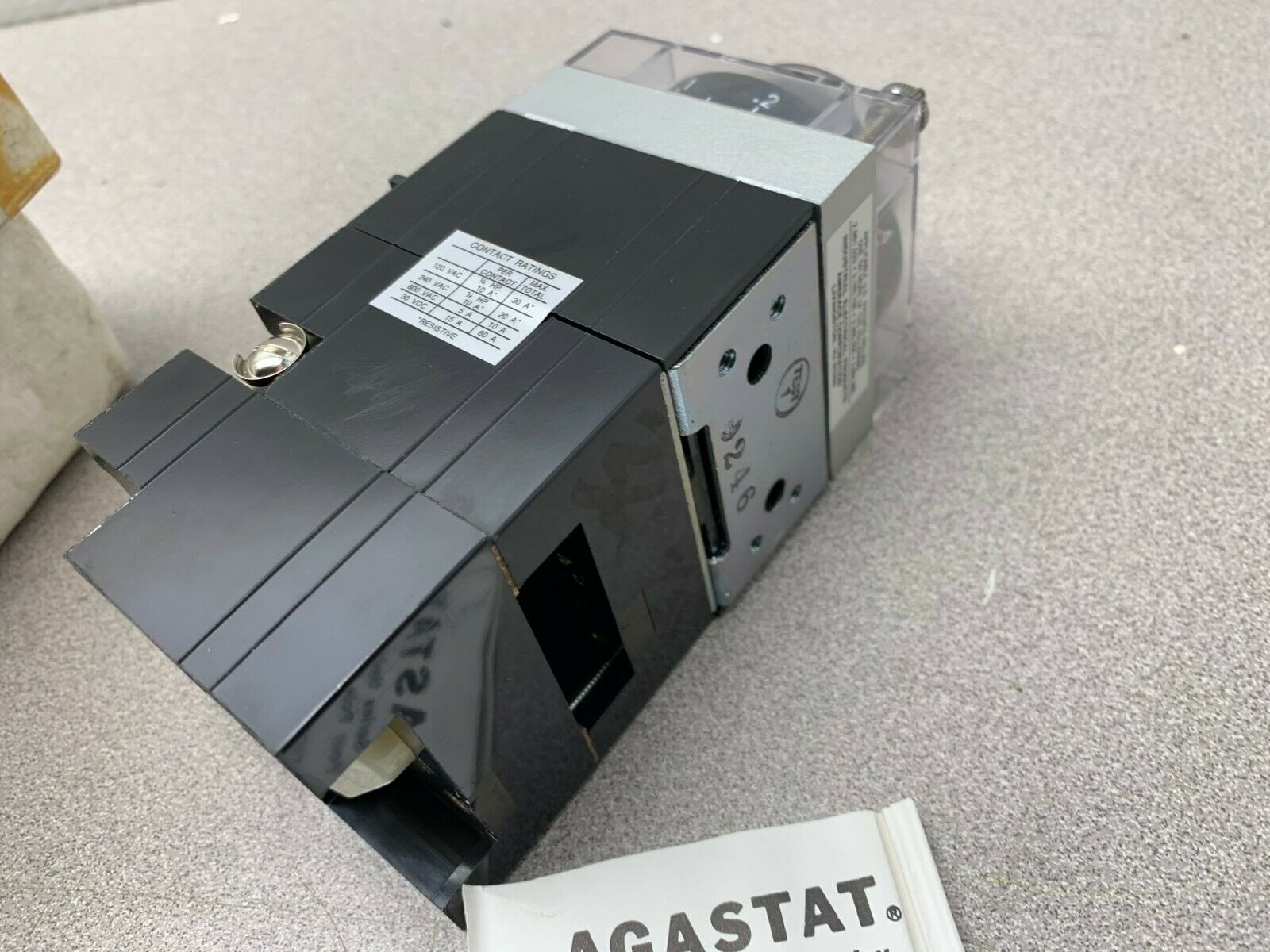 NEW AGASTAT 24V. TIMER .1-1 SEC. TIMING RELAY 7024EAI2