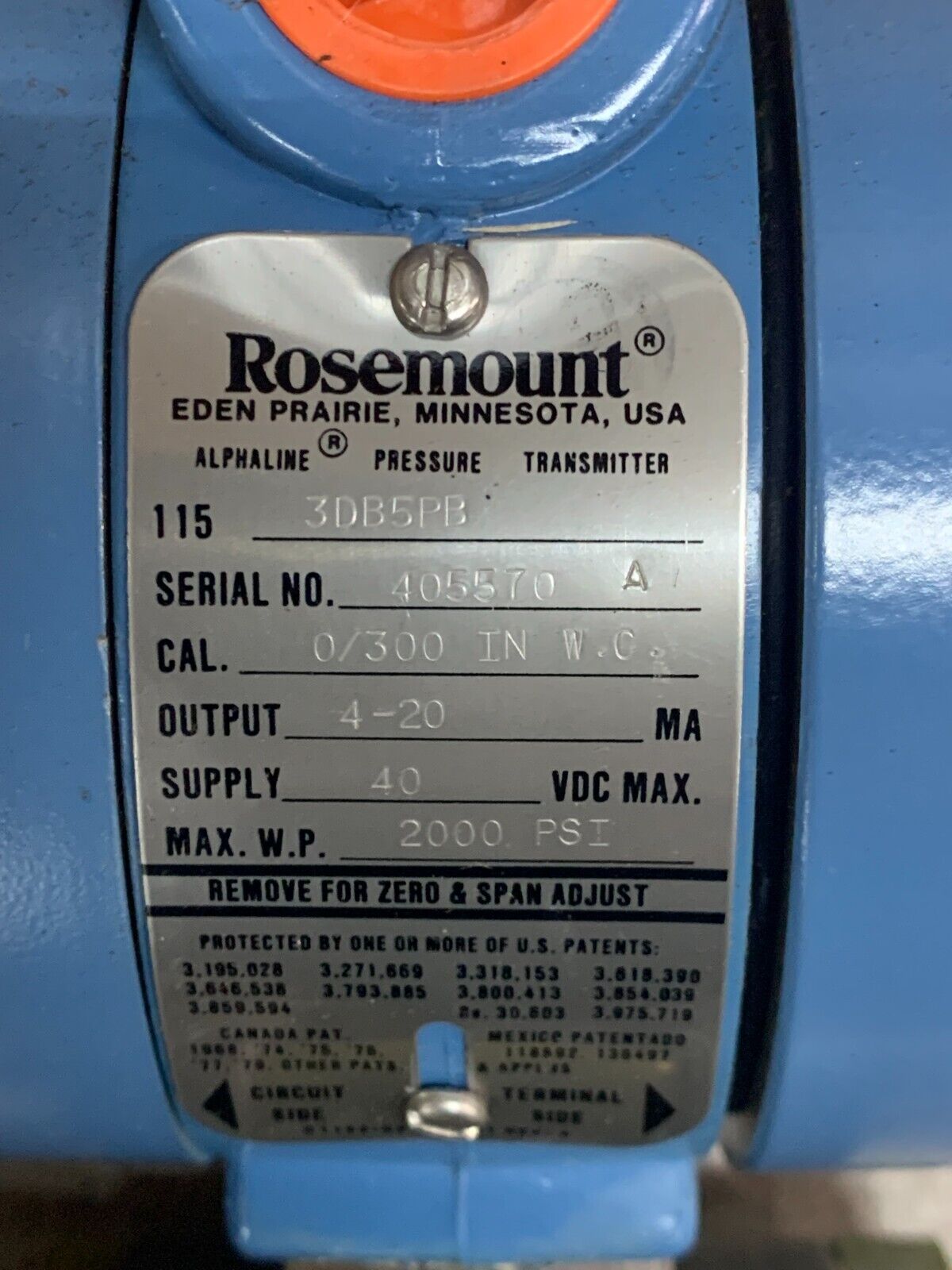 NEW IN BOX ROSEMOUNT PRESSURE TRANSMITTER 1153DB5PB