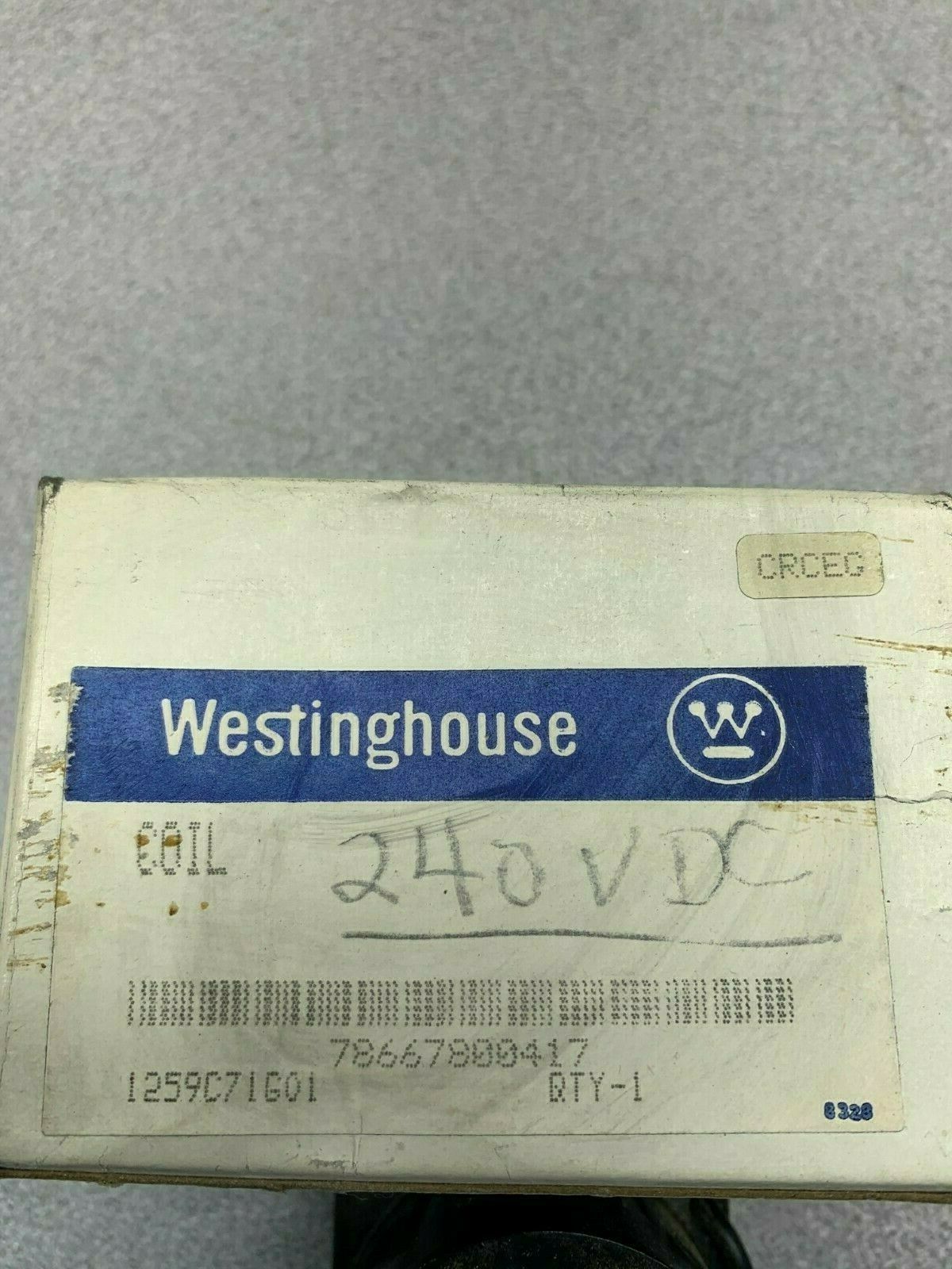 NEW IN BOX WESTINGHOUSE 240VDC. COIL 1259C71G01