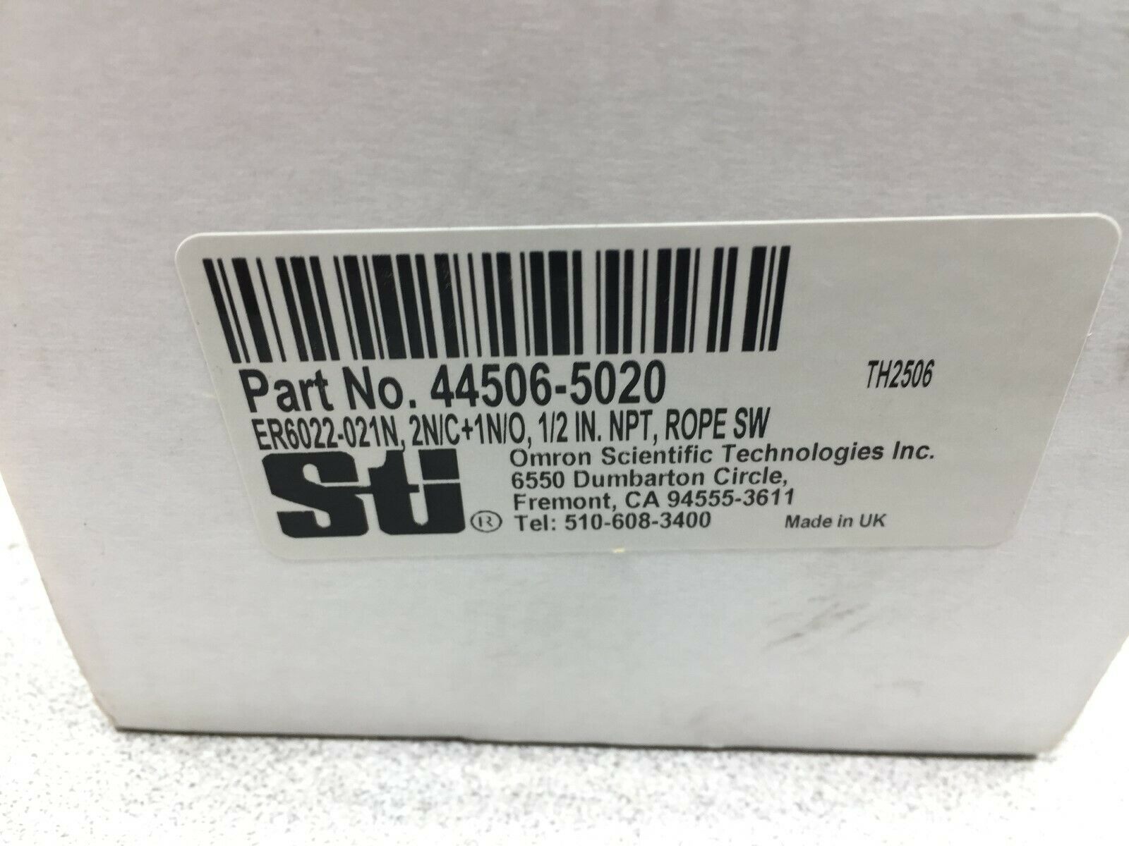 NEW IN BOX STI 1/2" NPT ROPE SWITCH 44506-5020