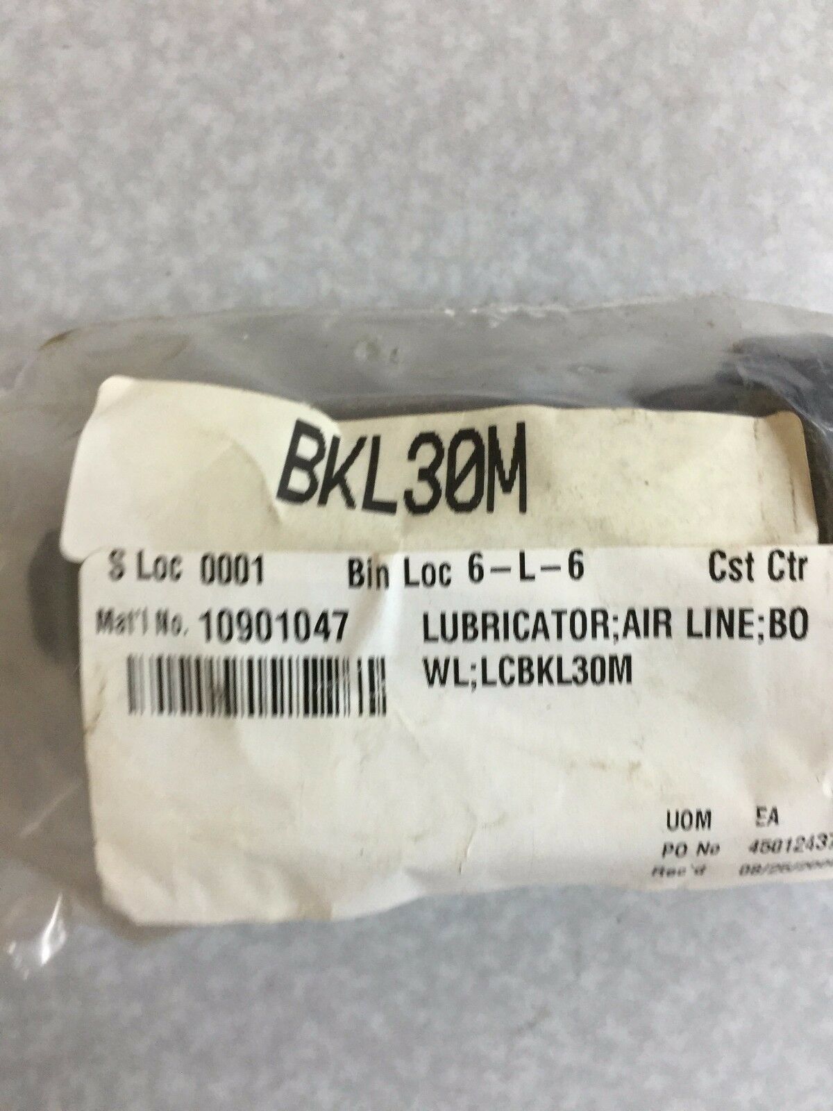 NEW NO BOX NUMATICS AIR LUBRICATOR BKL30M