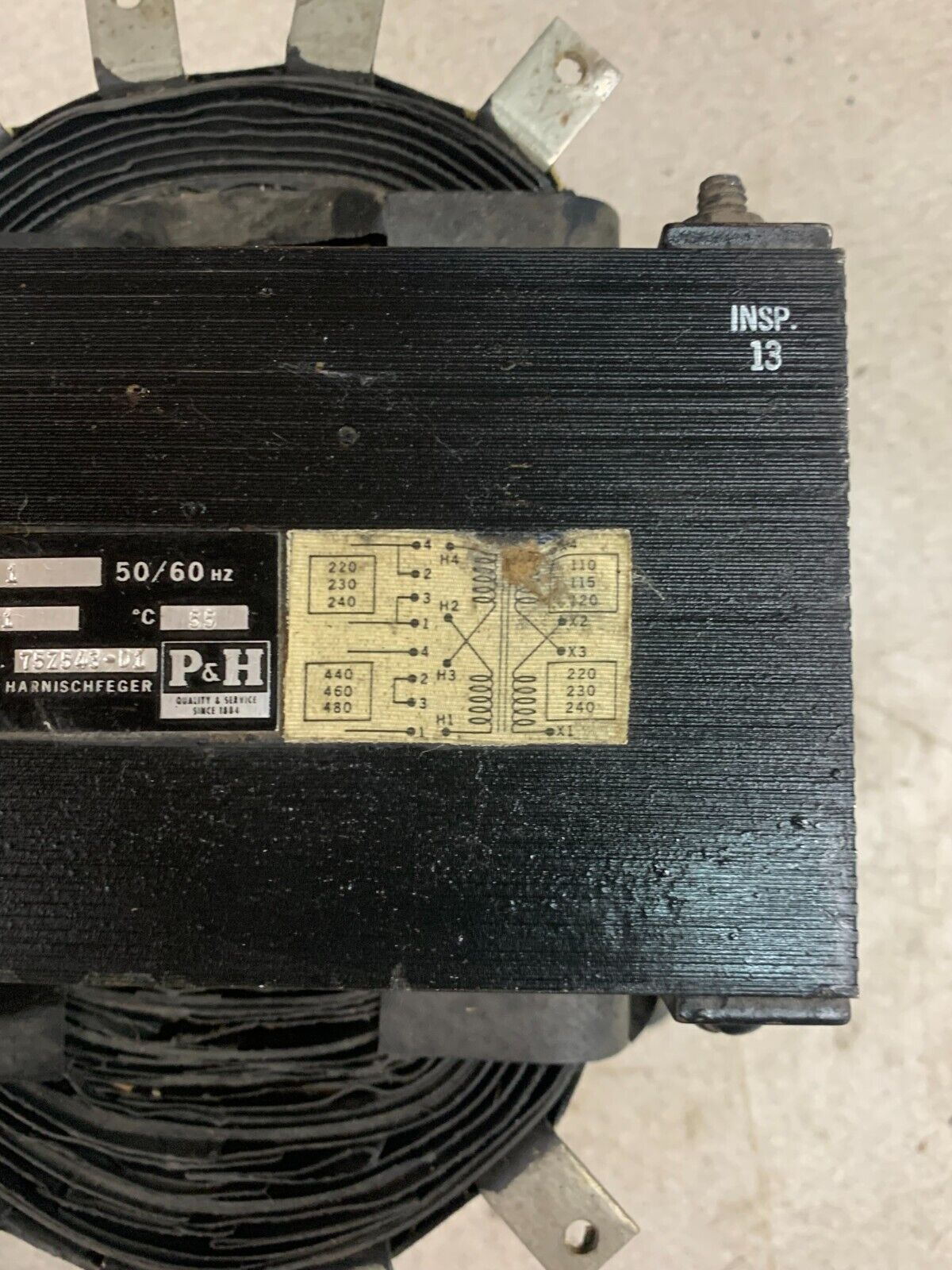 NEW HARNISCHFEGER 1KVA TRANSFORMER 75Z543-D1