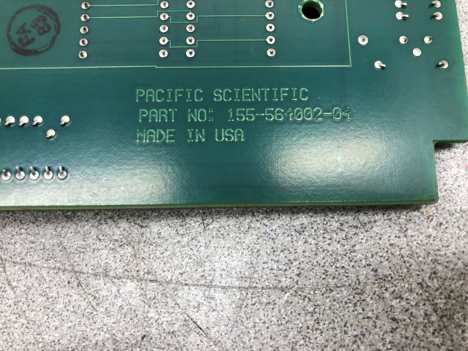 USED PACIFIC SCIENTIFIC CIRCUIT BOARD 105-564002-01