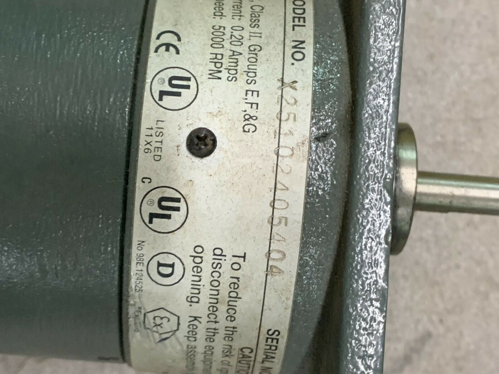 USED DYNAPAR ENCODER X25102405404