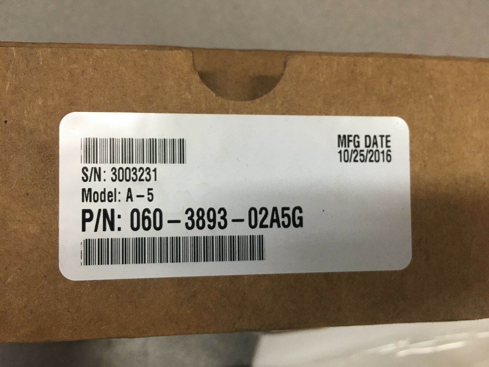 NEW IN BOX HONEYWELL A5 SENSOR 060-3893-02A5G