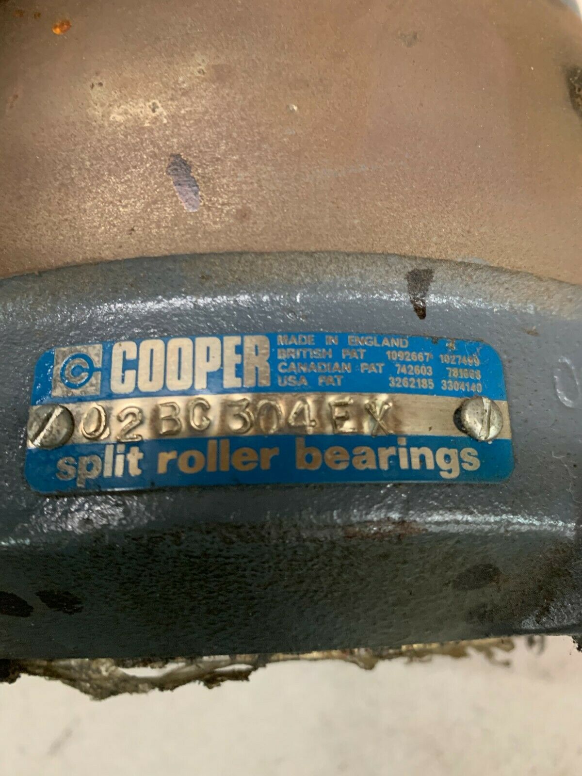 NEW NO BOX COOPER SPLIT ROLLER BEARING CARTRIDGE UNIT 02BC304EX