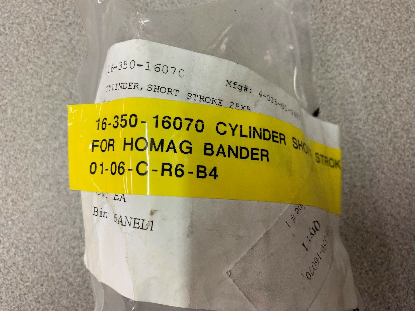 NEW IN BAG HOMAG CYLINDER 16-350-16070