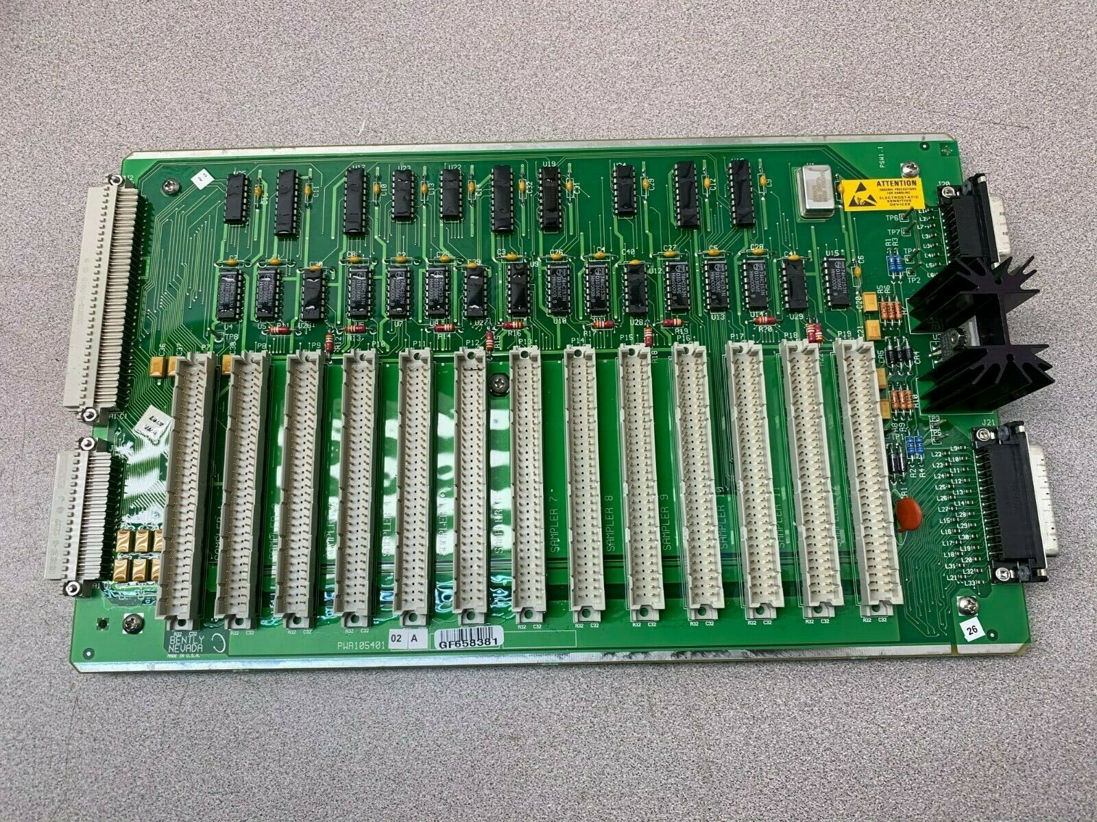 USED BENTLY NEVADA Board TDXnet PLC Transient Data Interface PWA105401 02A