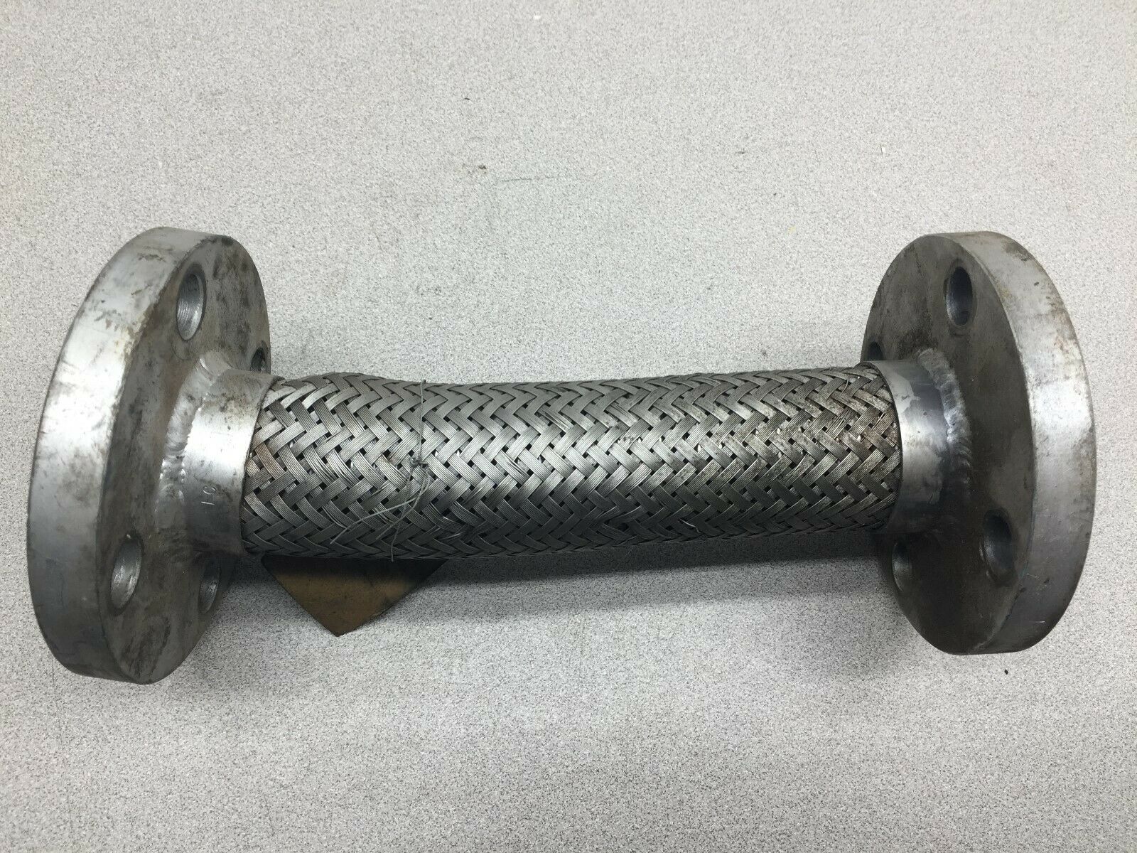 NEW NO BOX 1 1/2"  X 10" C/S 4 BOLT FLANGED SS BRAID 150LB PUMP CONNECTOR