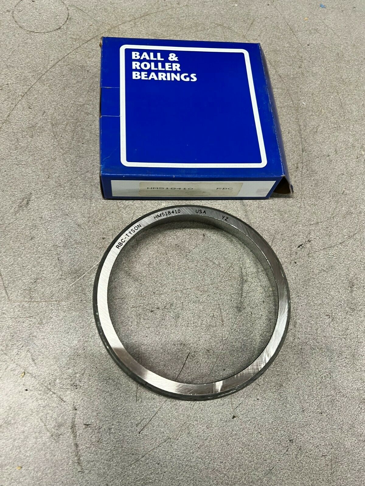 NEW IN BOX RBC/TYSON BEARING RACE  HM518410