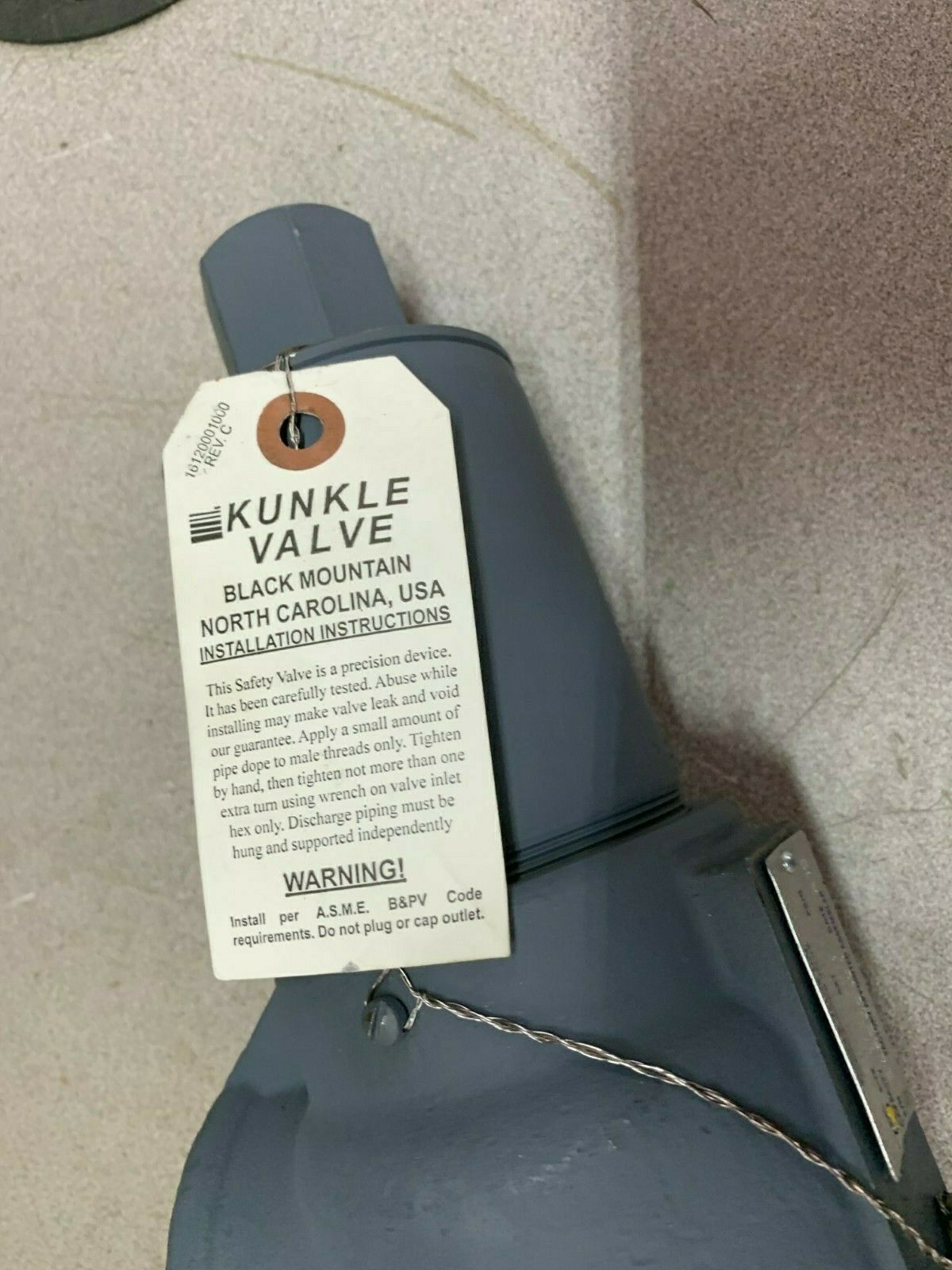 NEW IN BOX KUNKLE 1-1/2" RELIEF VALVE 910BHGM01JE