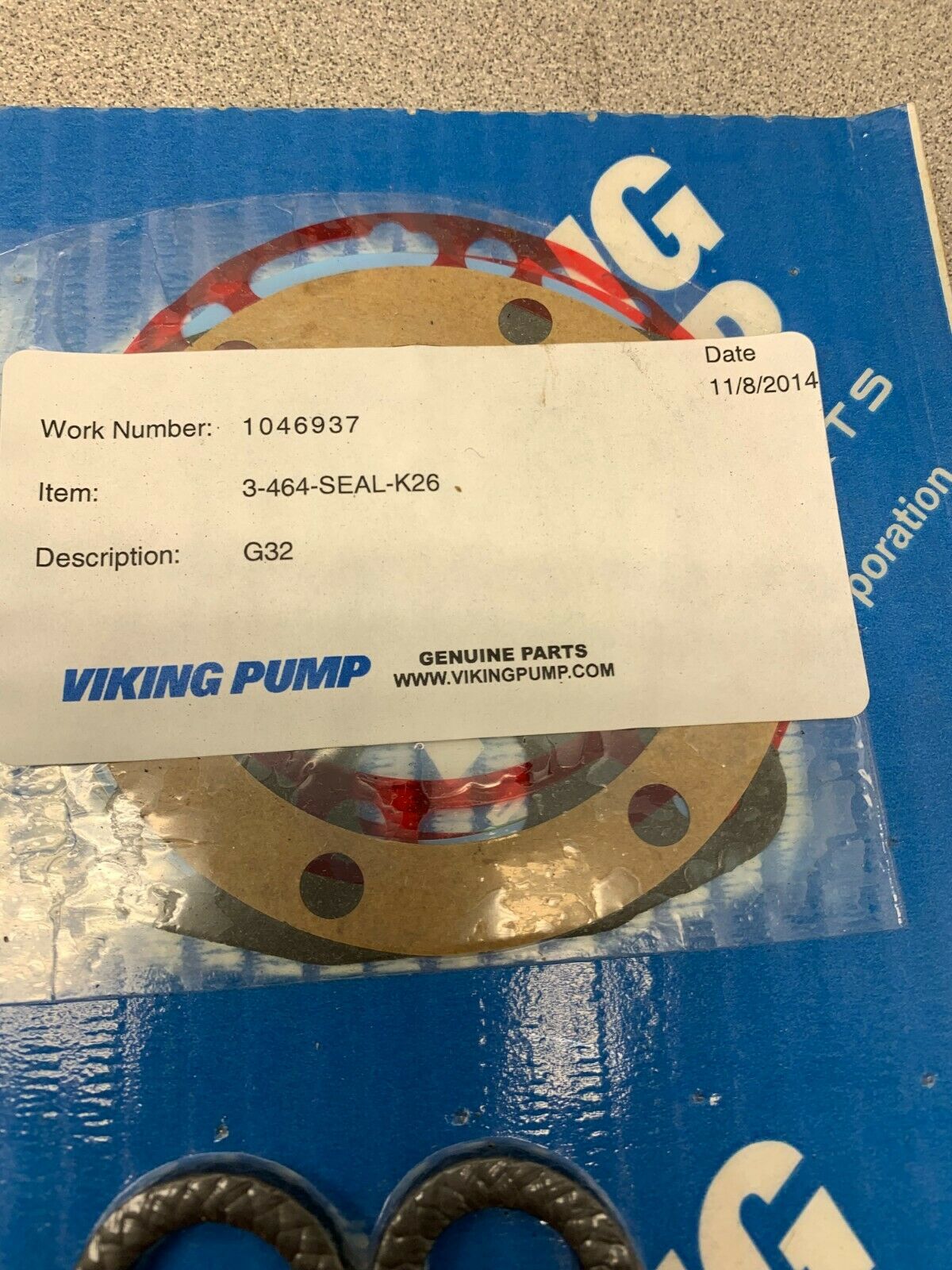 NEW IN PACKAGE VIKING SEAL KIT 3-464-SEAL-K26 FOR G32