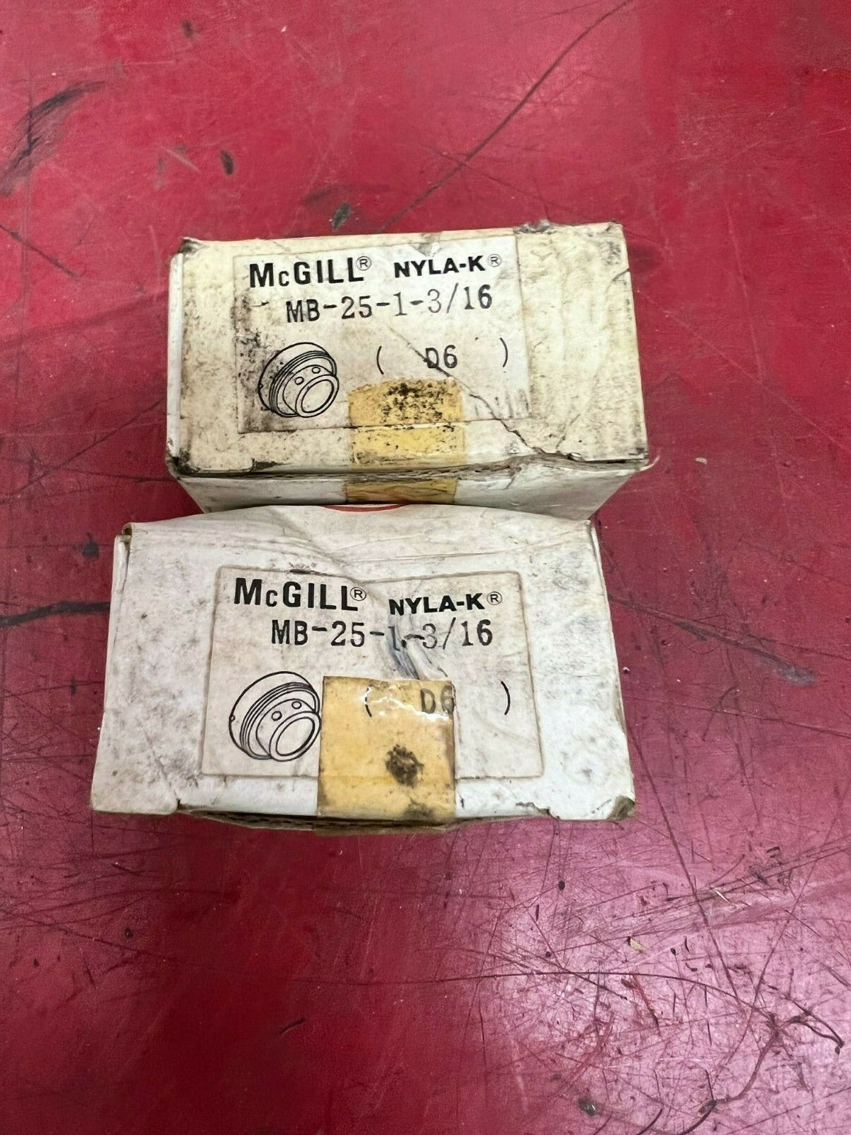 LOT OF 2 NEW IN BOX MCGILL BEARING INSERT  MB-25-1-3/16