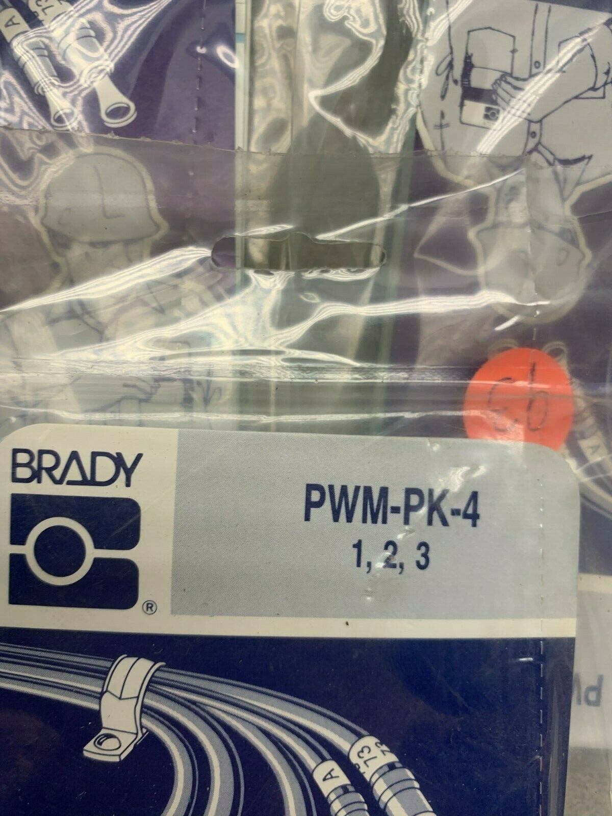 LOT OF 5 NEW IN PACKAGE BRADY WIRE MARKERS PWM-PK-4