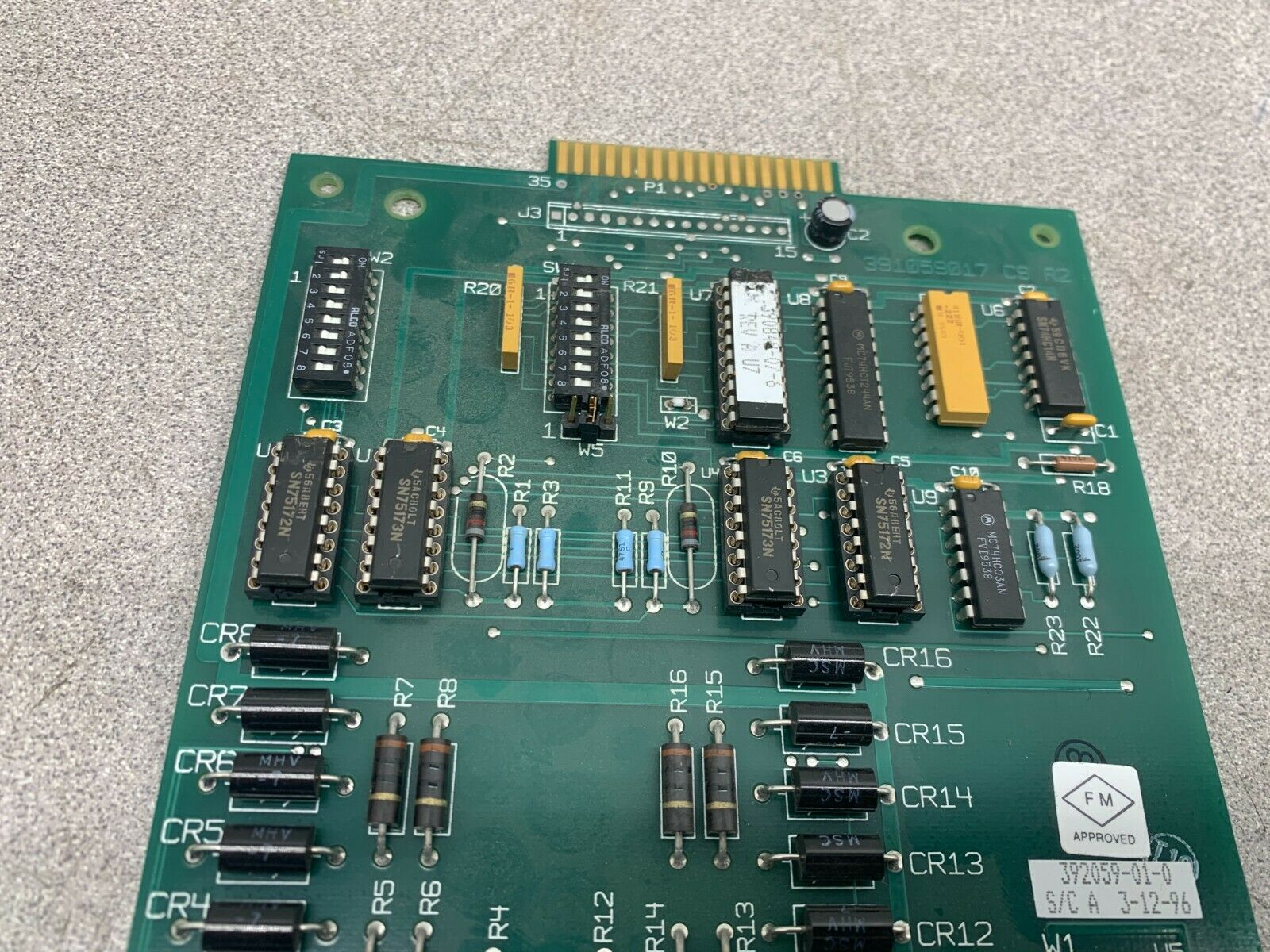 USED EMERSON BRISTOL BABCOCK CIRCUIT BOARD MODULE 392059-01-0