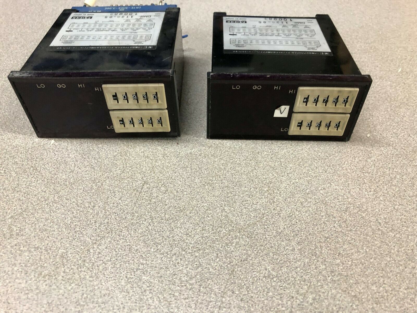 USED ADEX (LOT OF 2) DIGITAL PANEL METER  DMR-1120-05