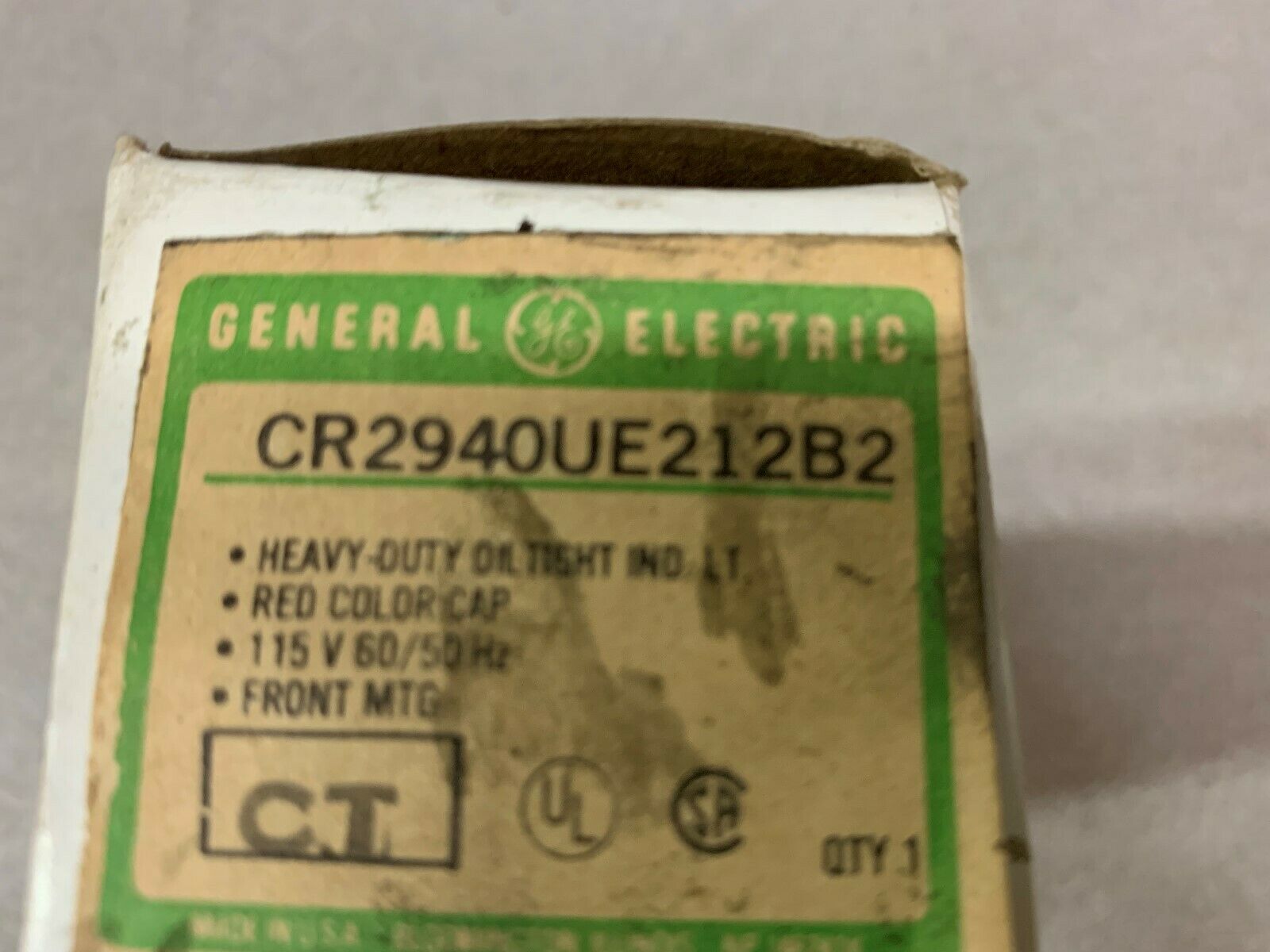 LOT OF 3 NEW IN BOX GE OILTIGHT IND. LT. CR2940UE212B2 *MISSING CAPS*