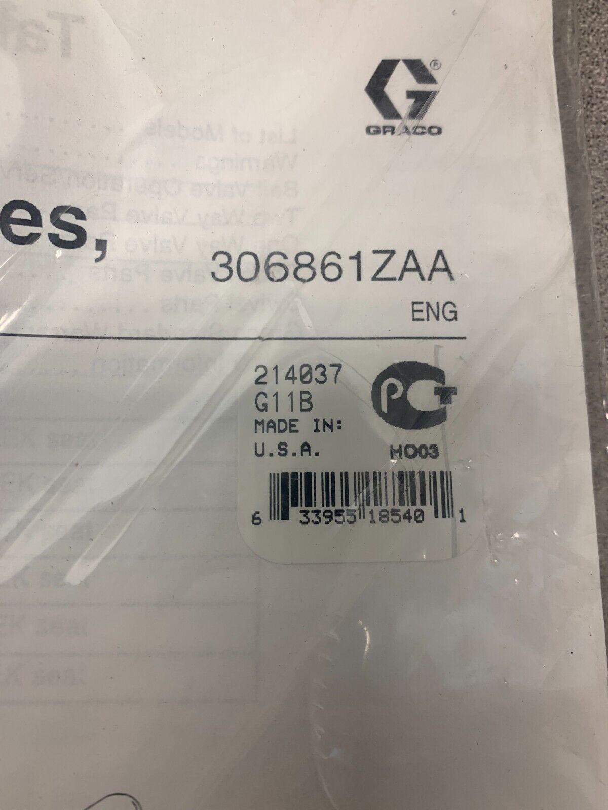 NEW IN PACKAGE Graco 1/4 in. MBENPT x 1/4 in. MBENPT Ball Valve 214037