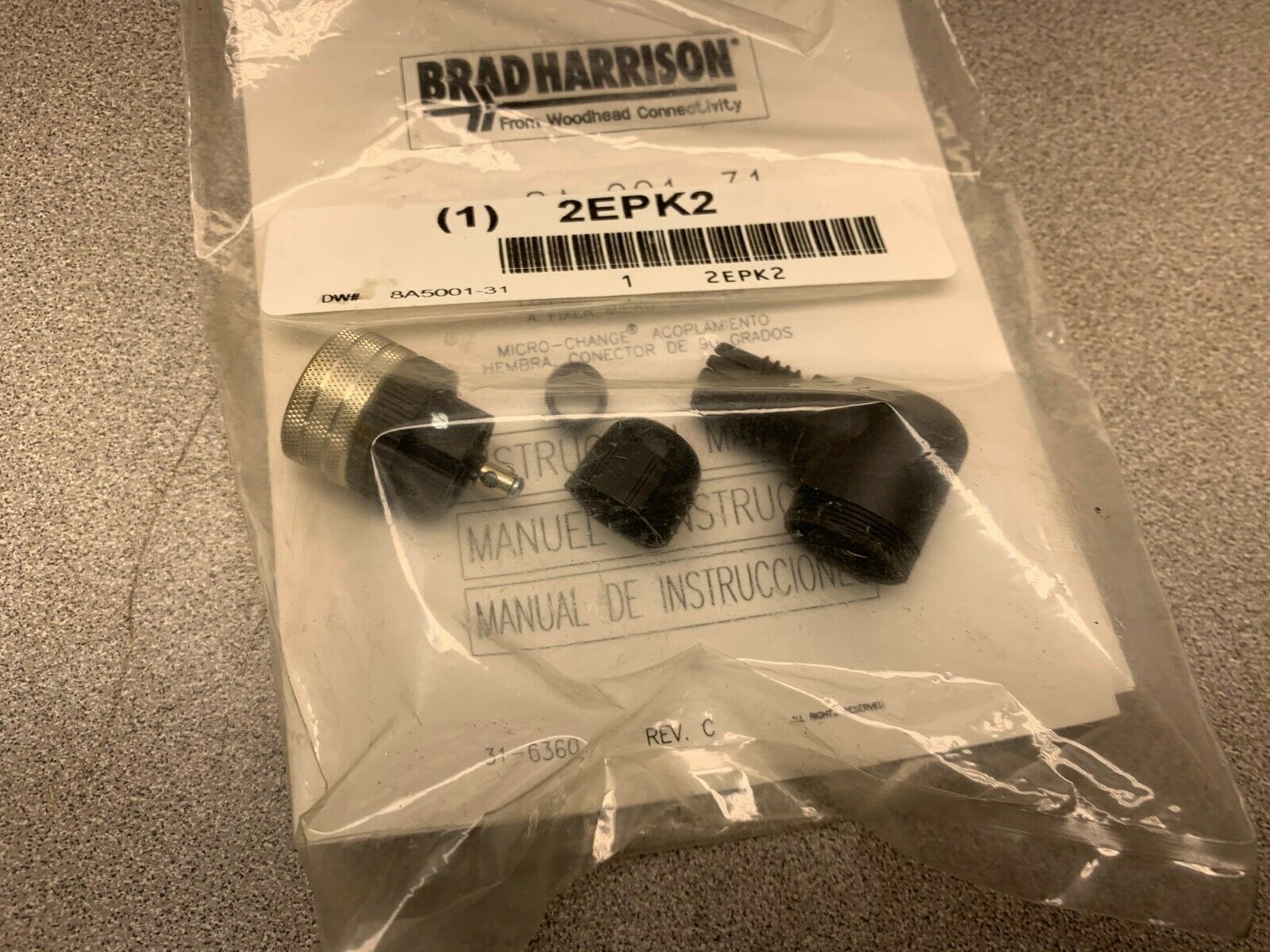 NEW IN PACKAGE WOODHEAD CONNECTOR 1200710073