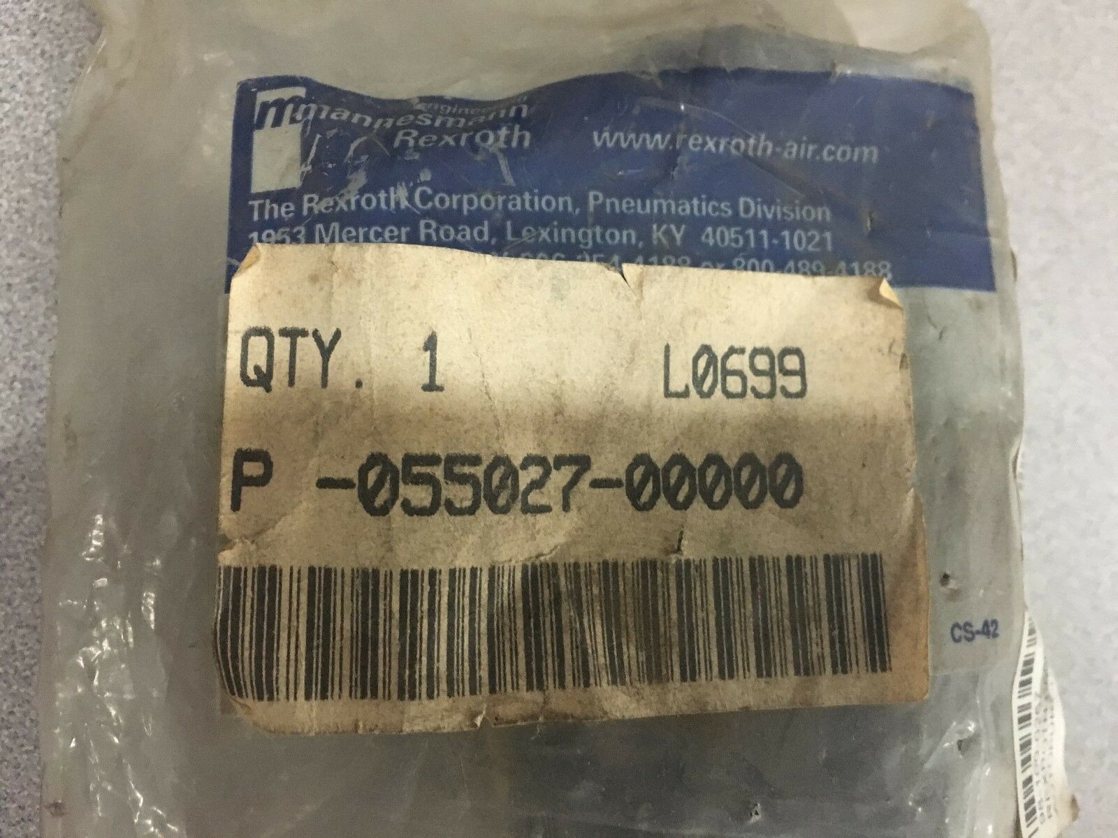 NEW REXROTH CHECK VALVE P-055027-00000