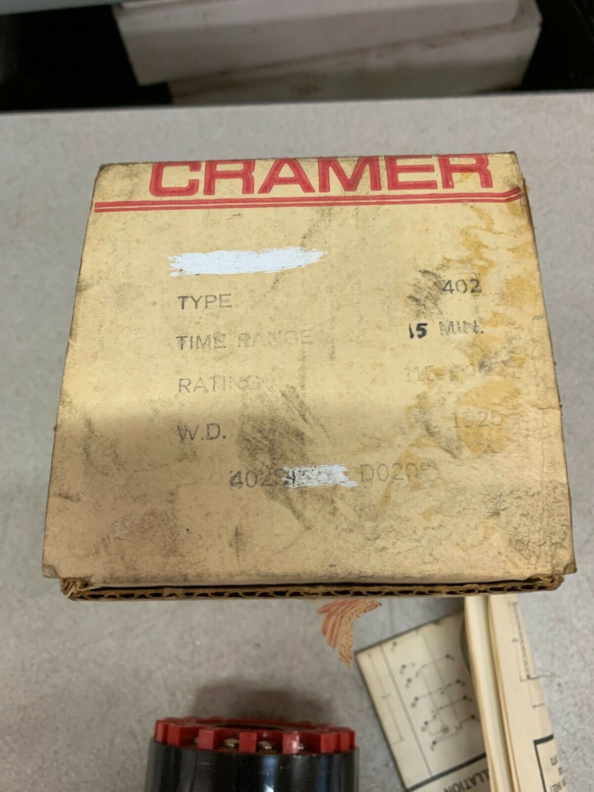 NEW IN BOX CRAMER DQ-402S 15 MINUTE PANEL METER M-259524