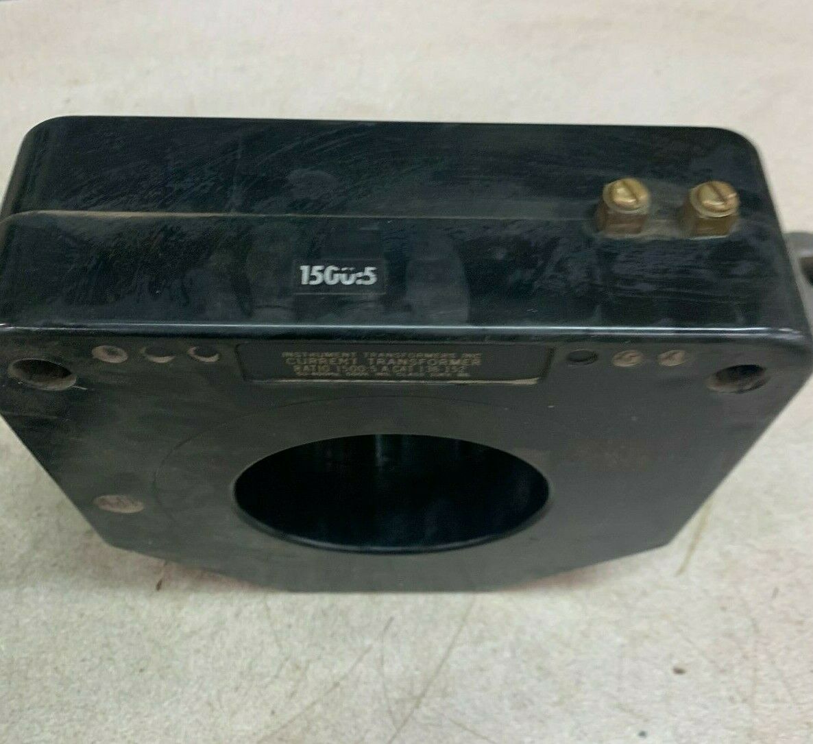 NEW NO BOX INSTRUMENT TRANSFORMERS 1500:5 CURRENT TRANSFROMER 136-152